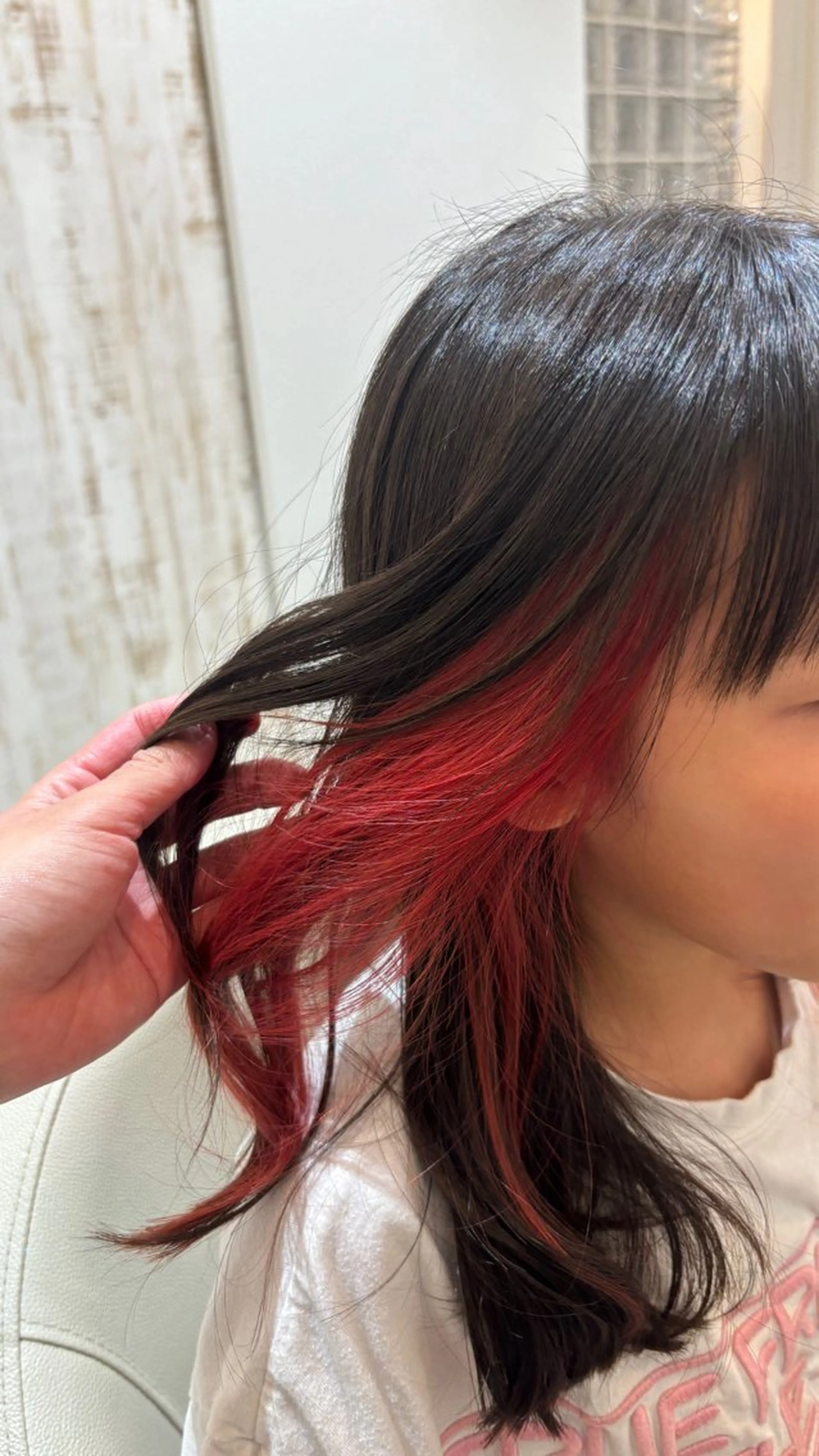 カラー ピンクカラー 佐藤 優里のヘアスタイル