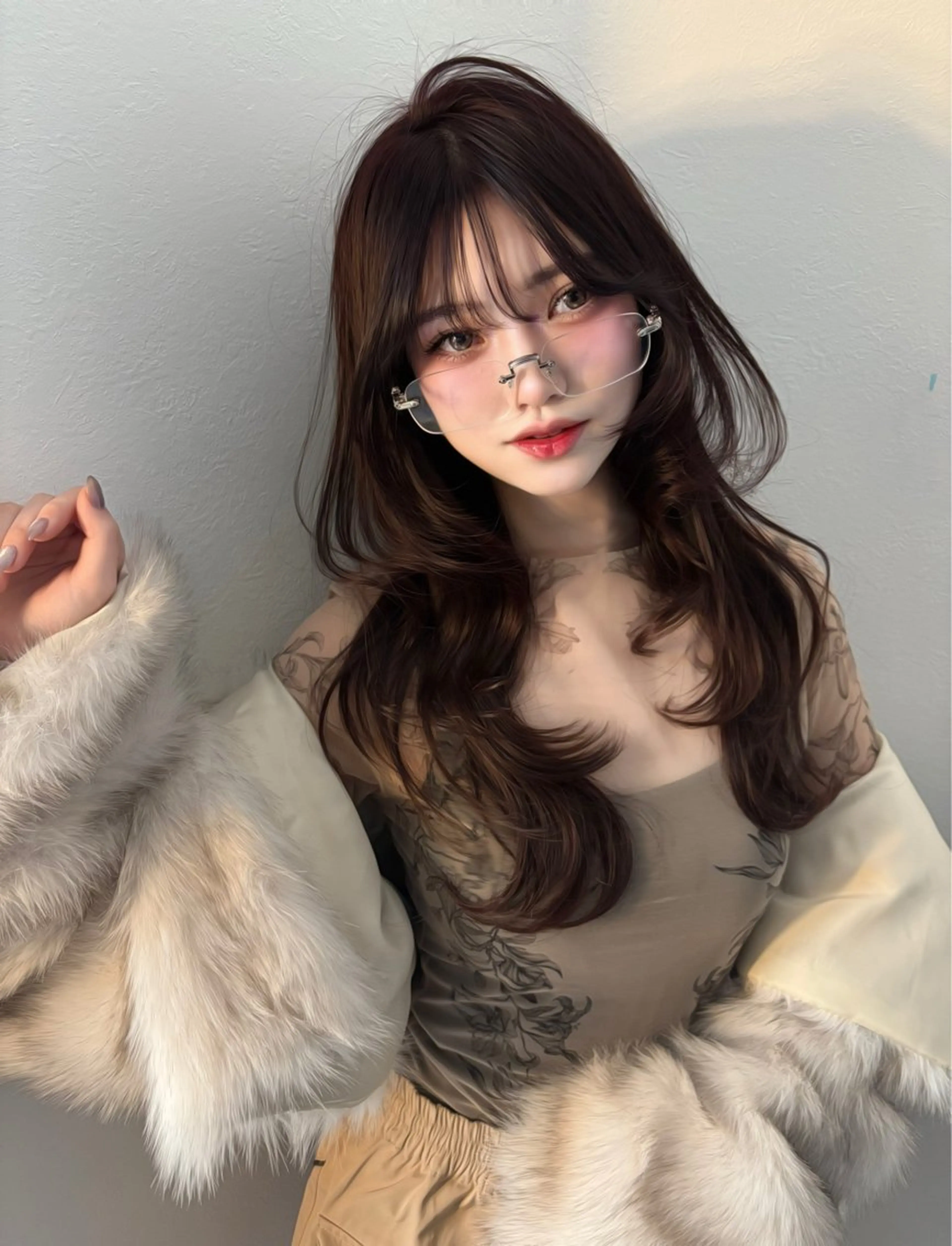 ロング トリートメント VEYY.nagoya所属・みゅう／韓国：網紅： トレンドヘアのヘアスタイル