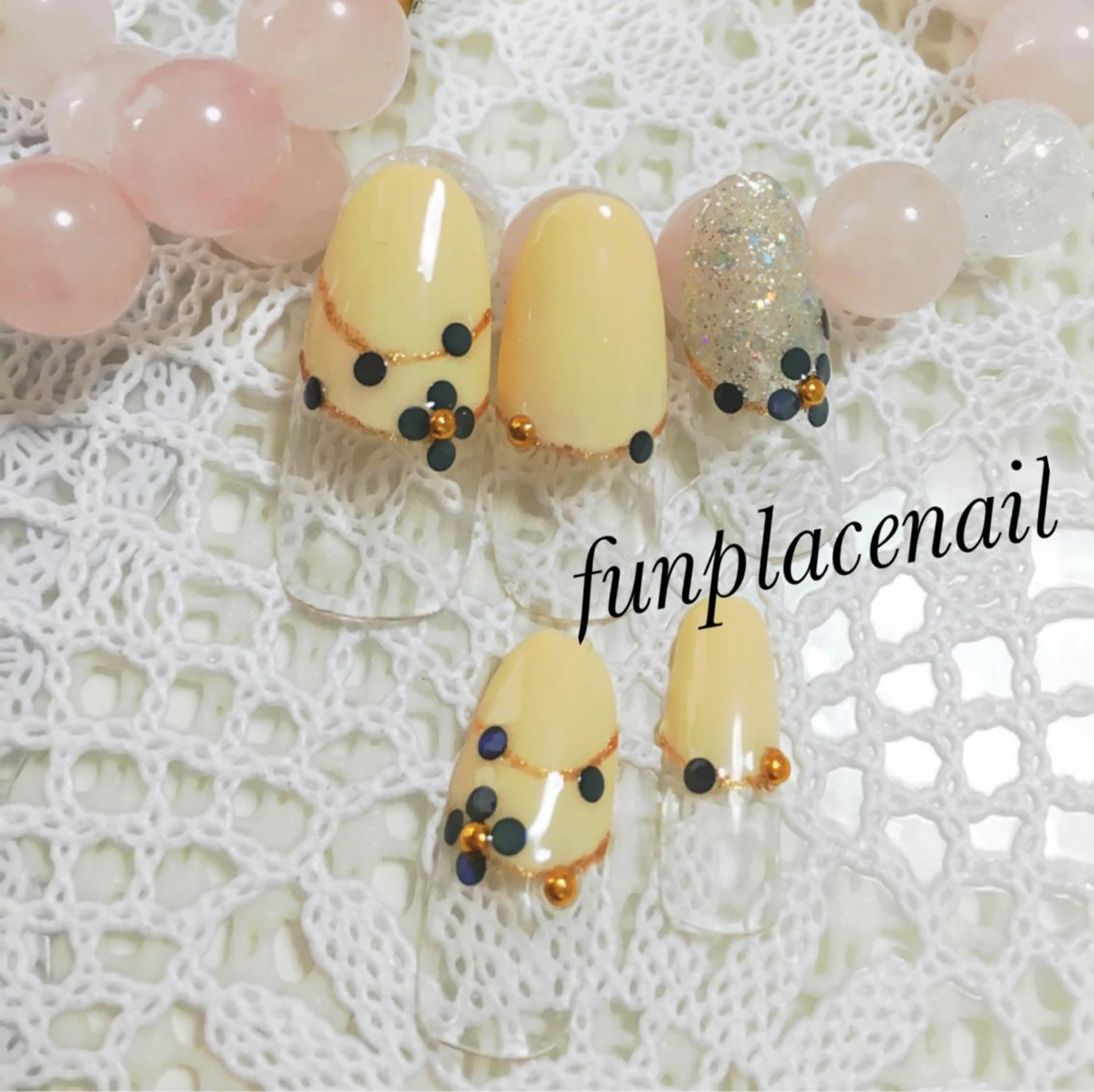 ショート ミディアム セミロング ロング カラー パーマ ヘアアレンジ メンズ キッズ ネイル まつエク nail salon＆school felice所属・フェリーチェ瑞江店 新山のネイルデザイン