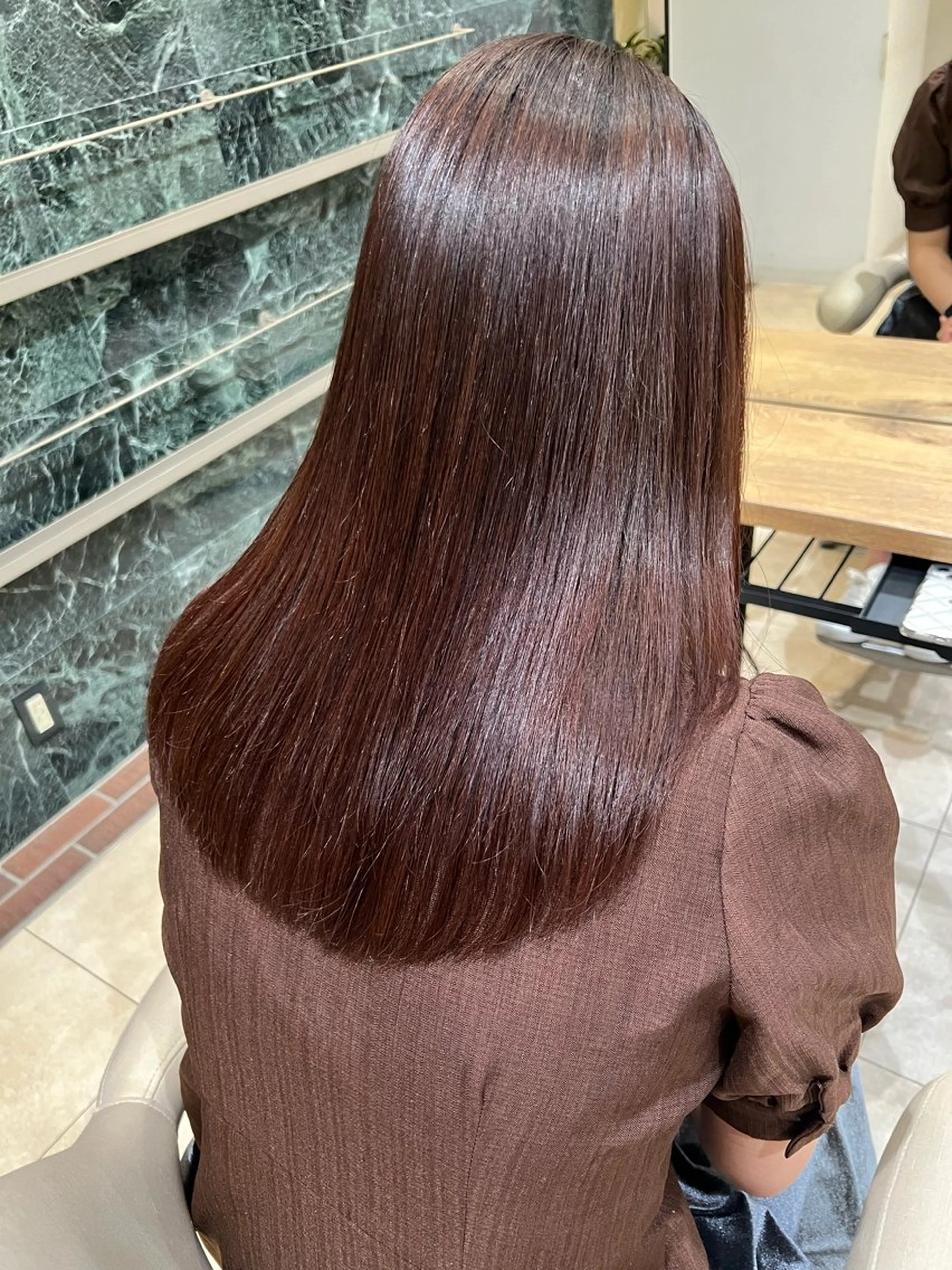 セミロング カット ヘアカラー トリートメント 艶髪/髪質改善 【熊野隼人】のヘアスタイル