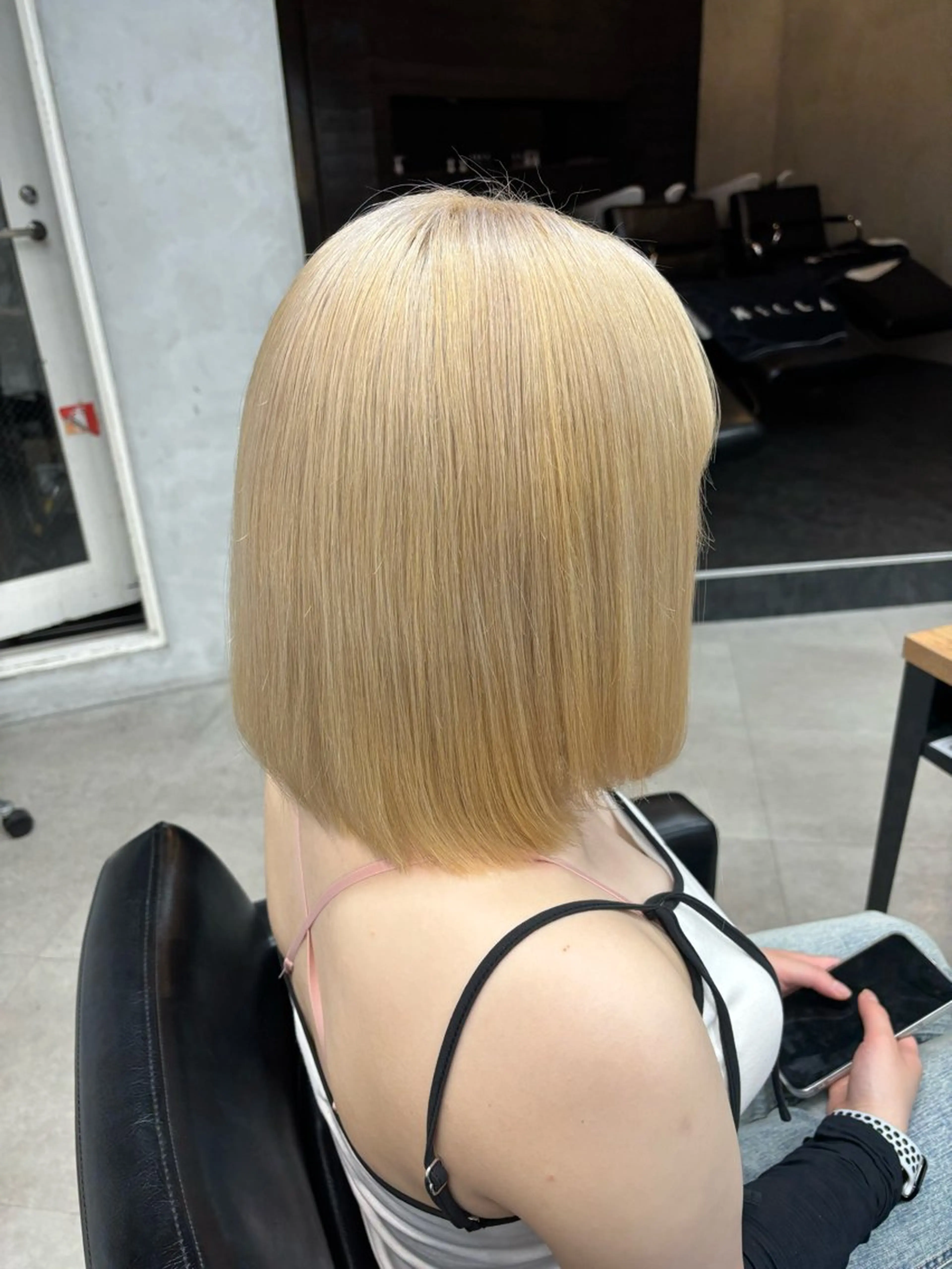 ミディアム カラー ヘアアレンジ ヘアカラー 坂齋大地/レイヤー/ ミルクティーのヘアスタイル