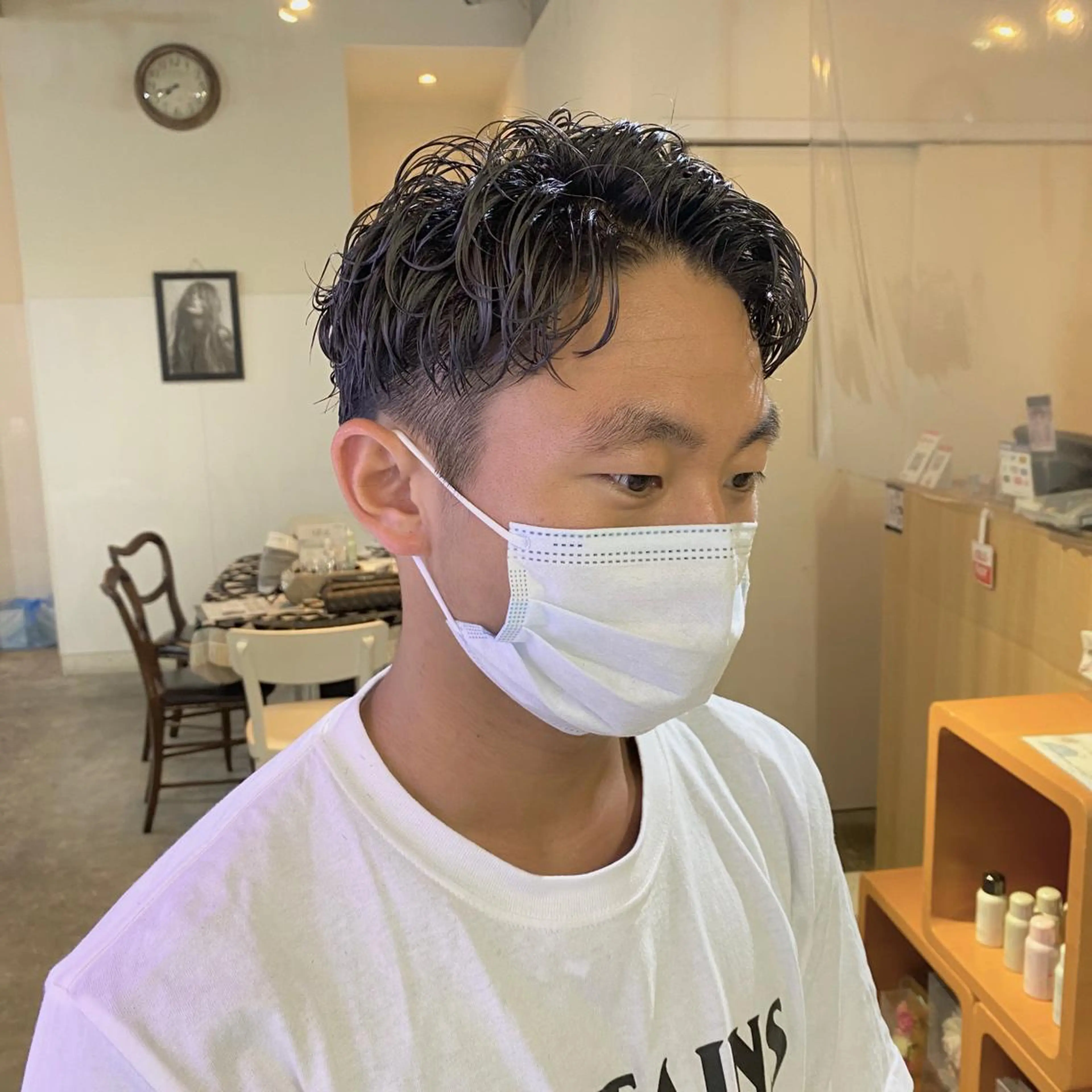 ショート カラー メンズ メンズパーマ カット パーマ 似合わせ提案サラ艶♡ 彩華のヘアスタイル