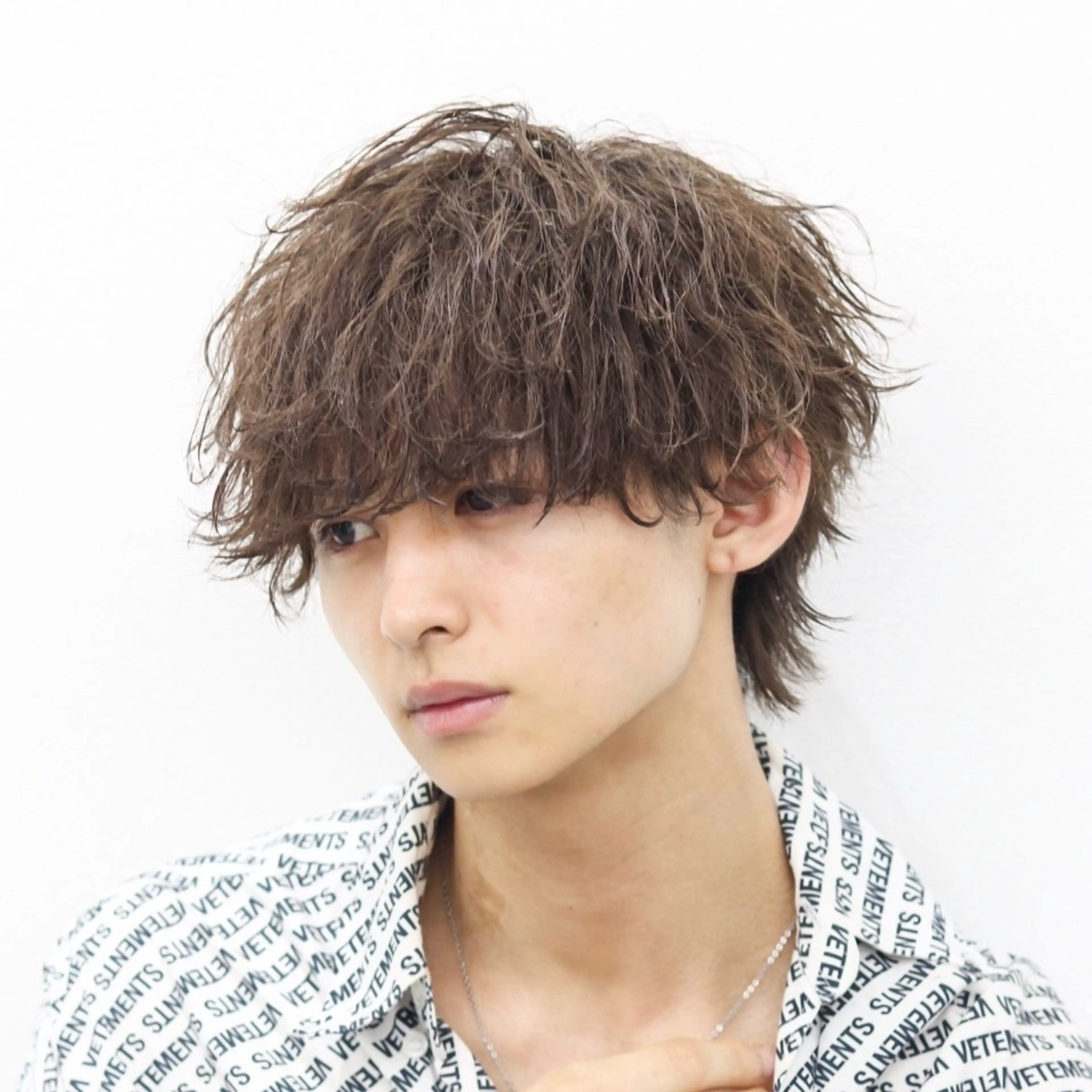 ミディアム カラー パーマ メンズ カット ヘアカラー トリートメント シースルーマッシュ/ メンズ/KYOHEIのヘアスタイル