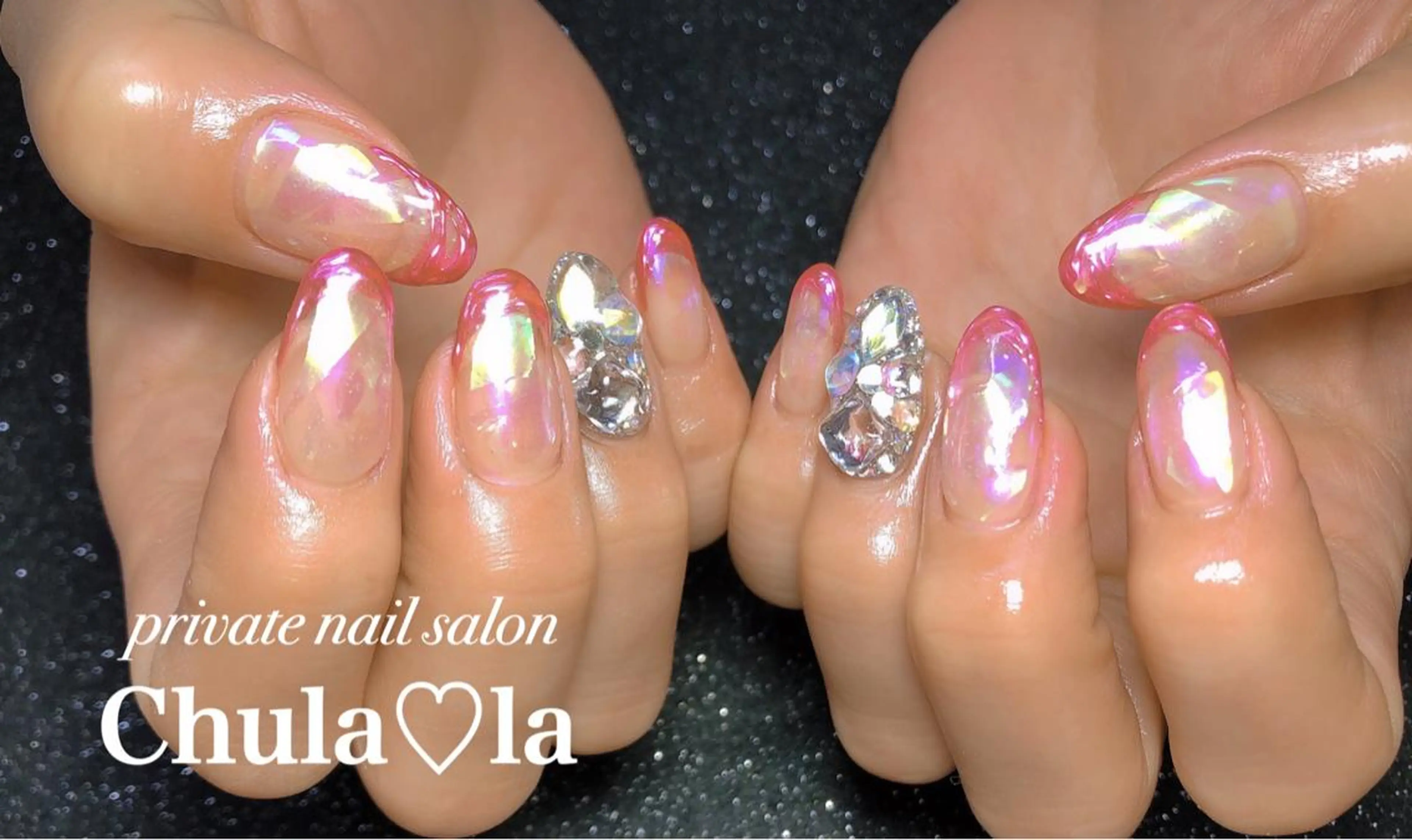 ネイル おそろいネイル Chula♡la 豊見城市高安のネイルデザイン