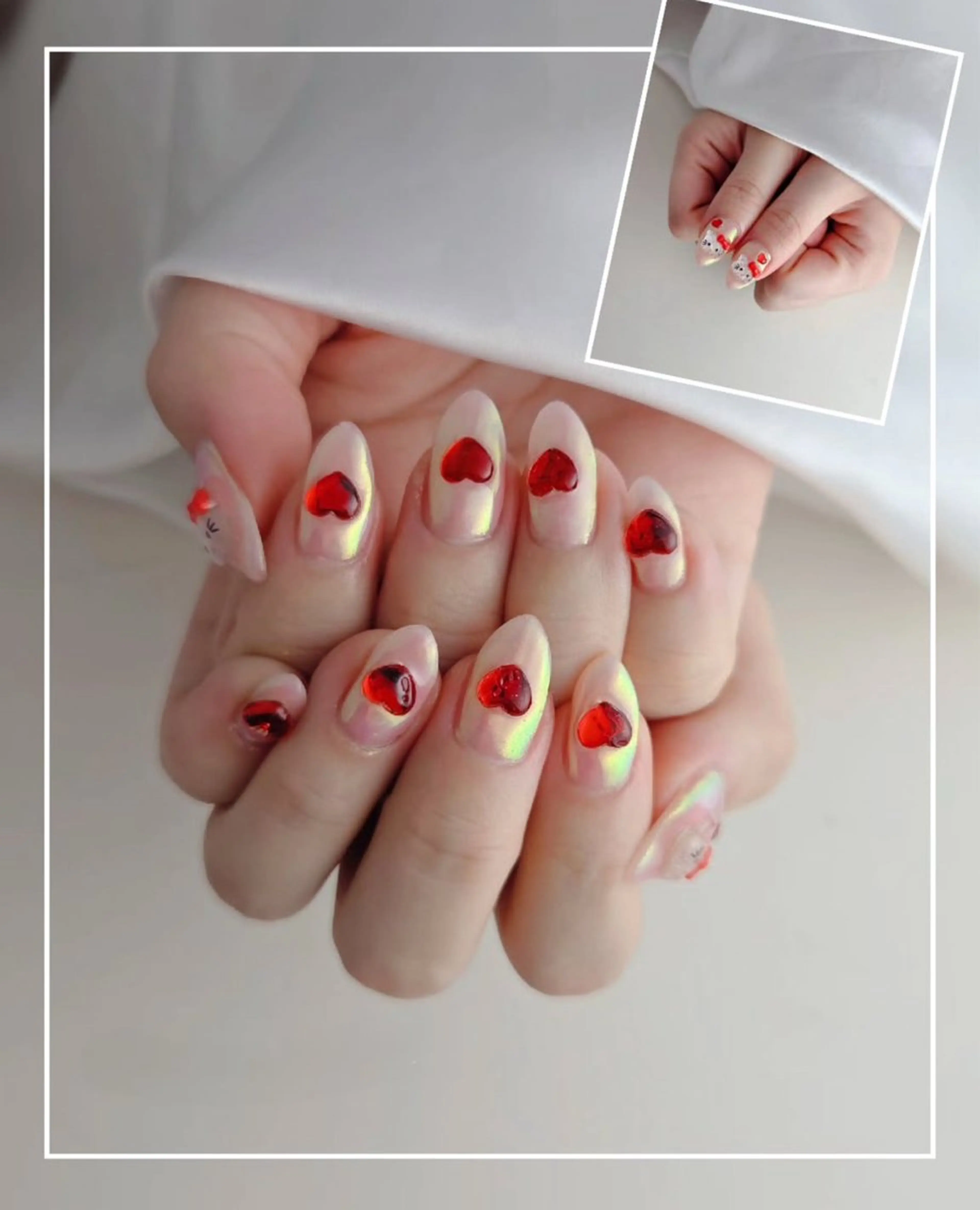 ネイル 成人式 キラキラネイル マグネットネイル ミラーネイル ニュアンスネイル ハンドネイル Lyna 池袋のネイルデザイン