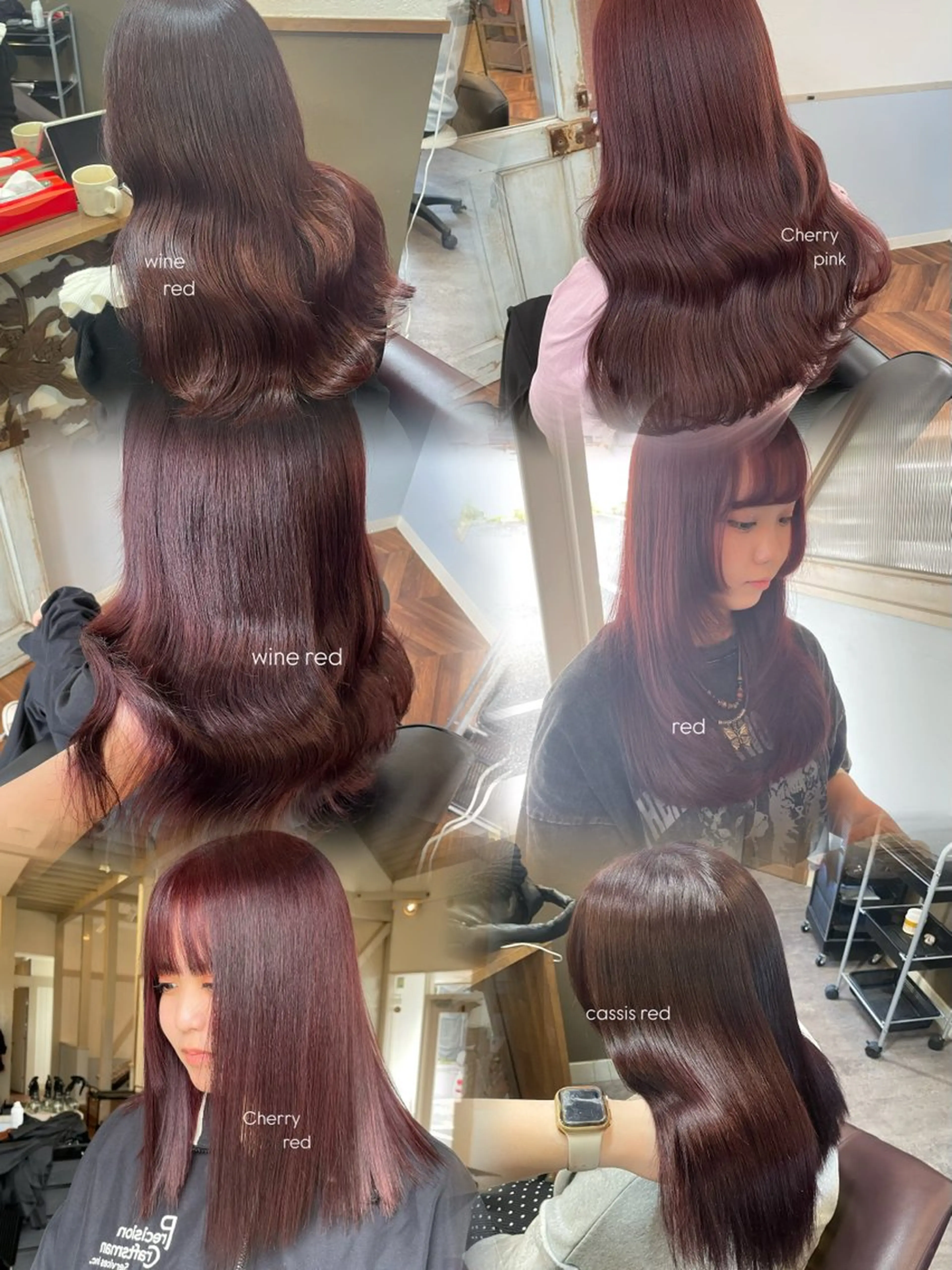 ロング カラー ブリーチ ブリーチなしカラー ピンクカラー レッドカラー moe🥣ﾚﾃﾞｨｰ ｽ特化/透明感ｶﾗｰのヘアスタイル