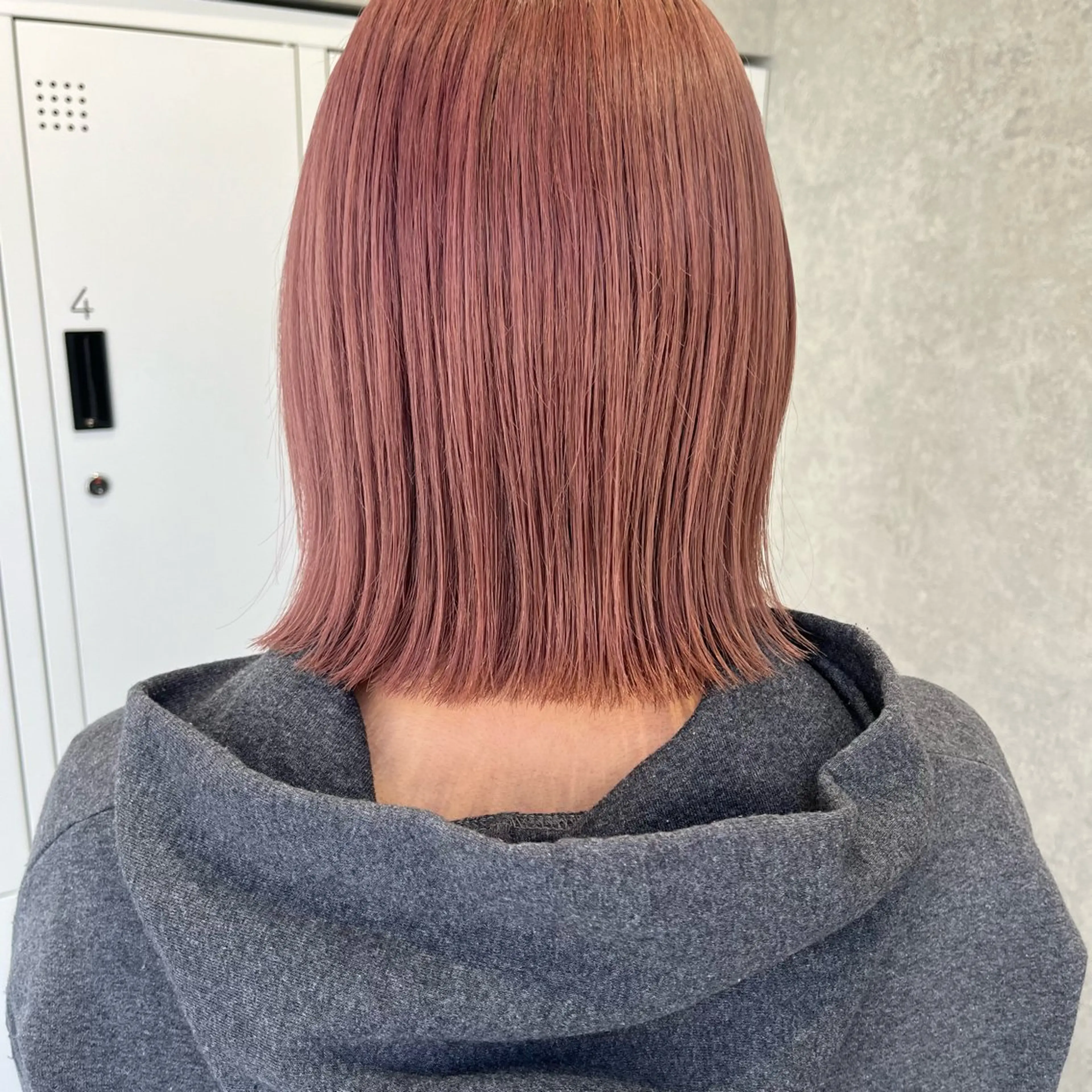 ミディアム カラー ベージュカラー ブリーチ ピンクカラー ピンクベージュ hiyori 【ﾌﾗﾐｭｰﾑ高崎】のヘアスタイル