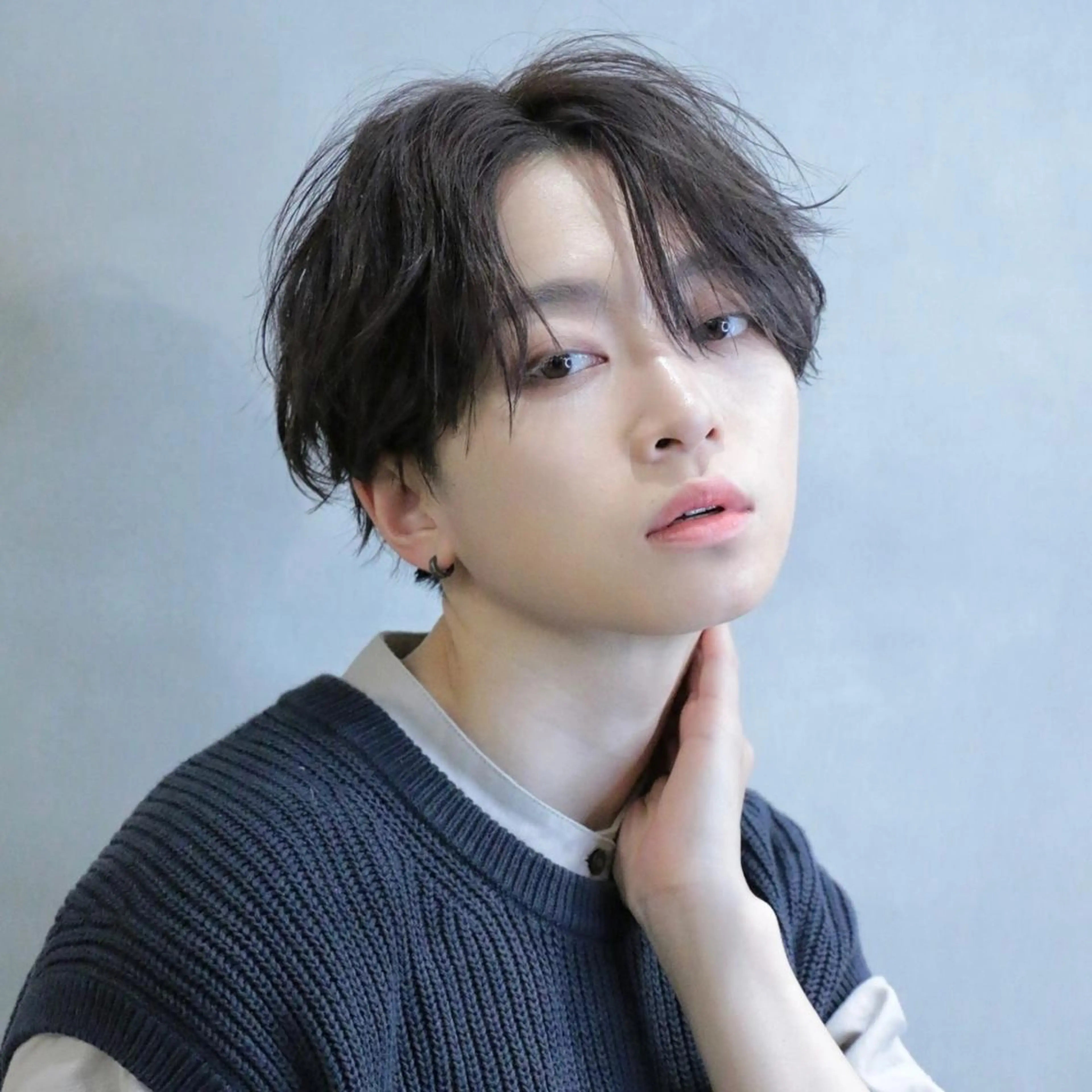 ショート パーマ ヘアアレンジ メンズ メンズパーマ ニュアンスパーマ 飯塚 想のヘアスタイル