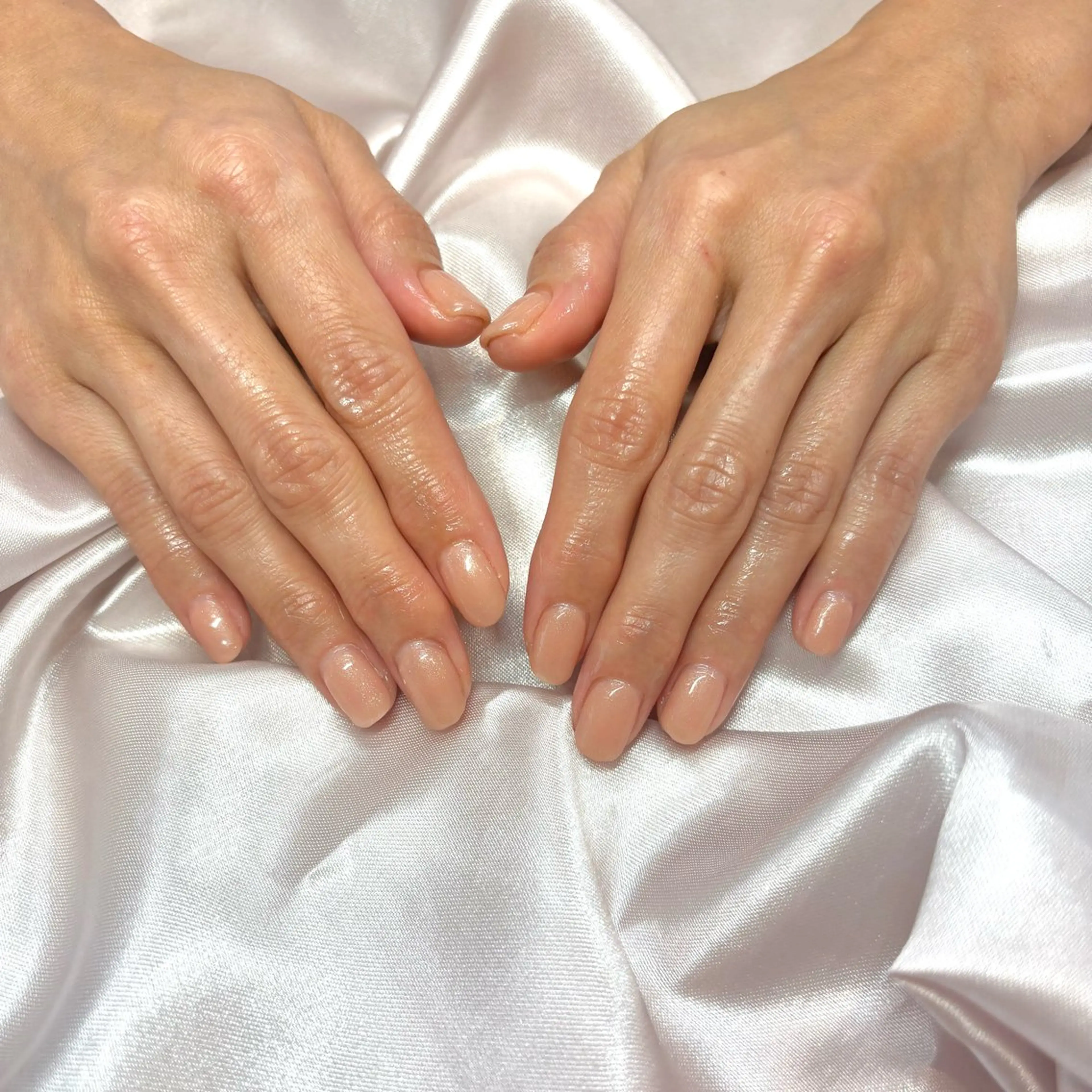 ネイル オフィスネイル ピンク ピンクベージュ 小林 玲奈のネイルデザイン