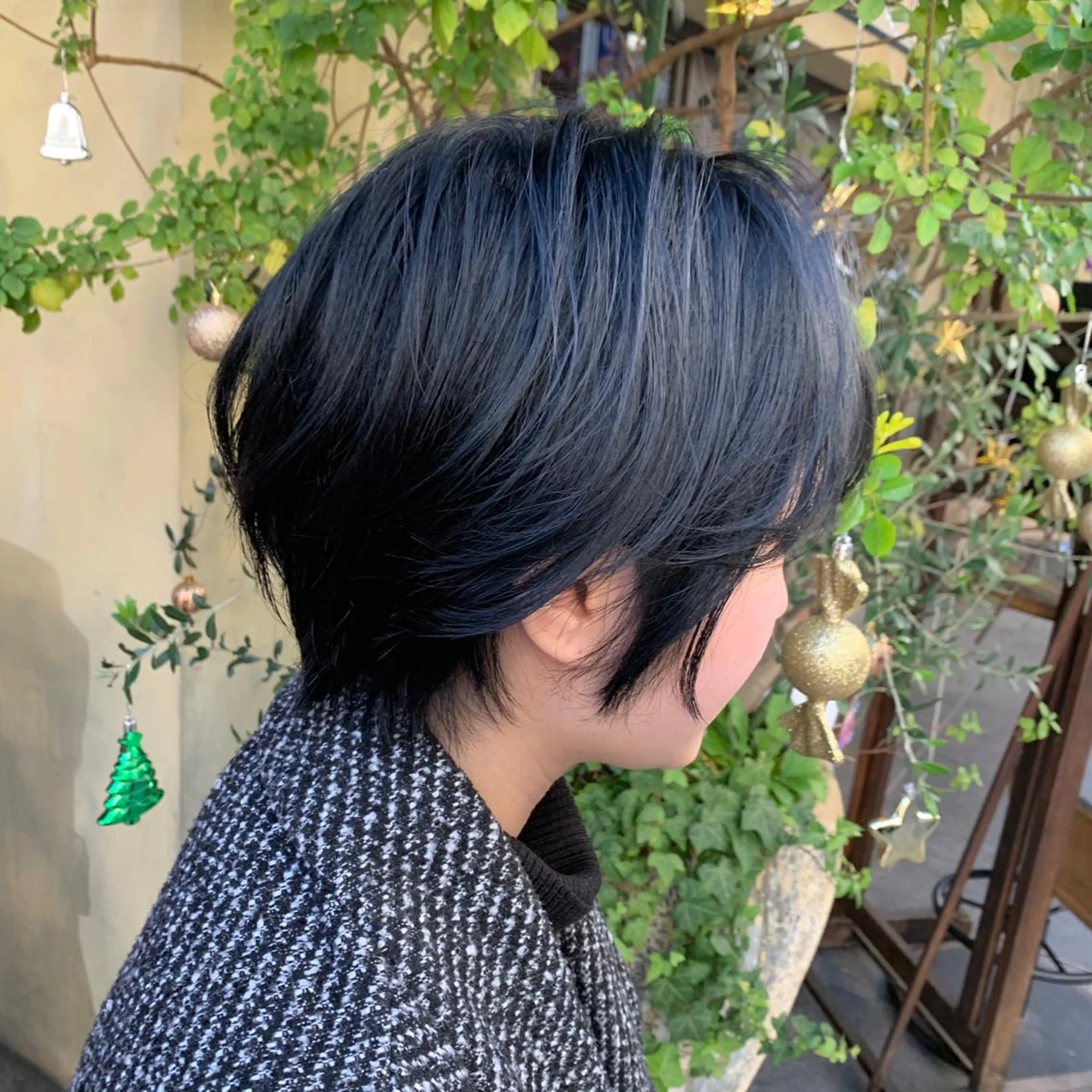 カラー ネイビーカラー メンズ指名no'1 佐藤　亘のヘアスタイル