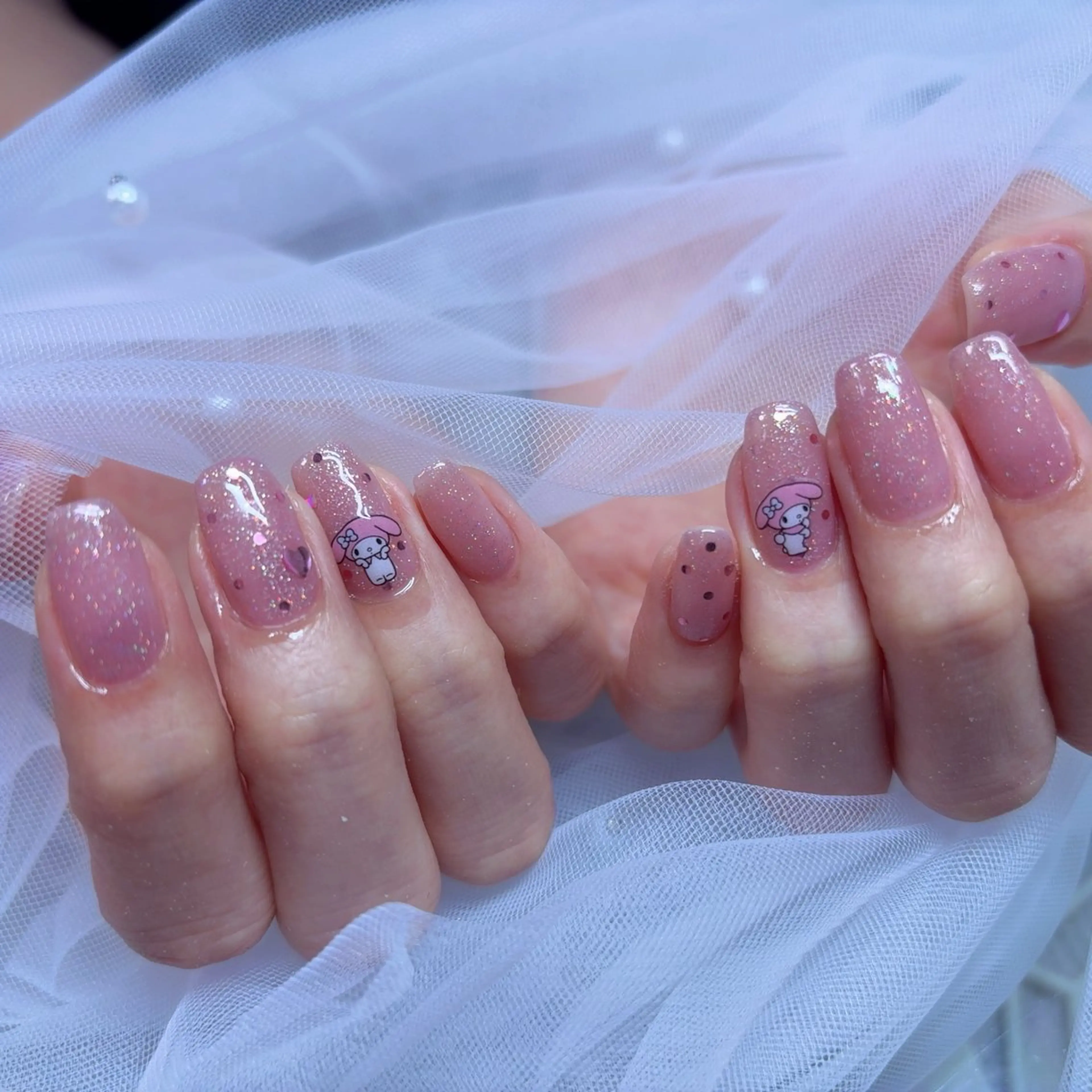 ネイル 長さ出し ジェルネイル 韓国ネイル マグネットネイル 持ち込み ハンドネイル ハンドケア NailSpace 猫のいるネイルサロンのネイルデザイン