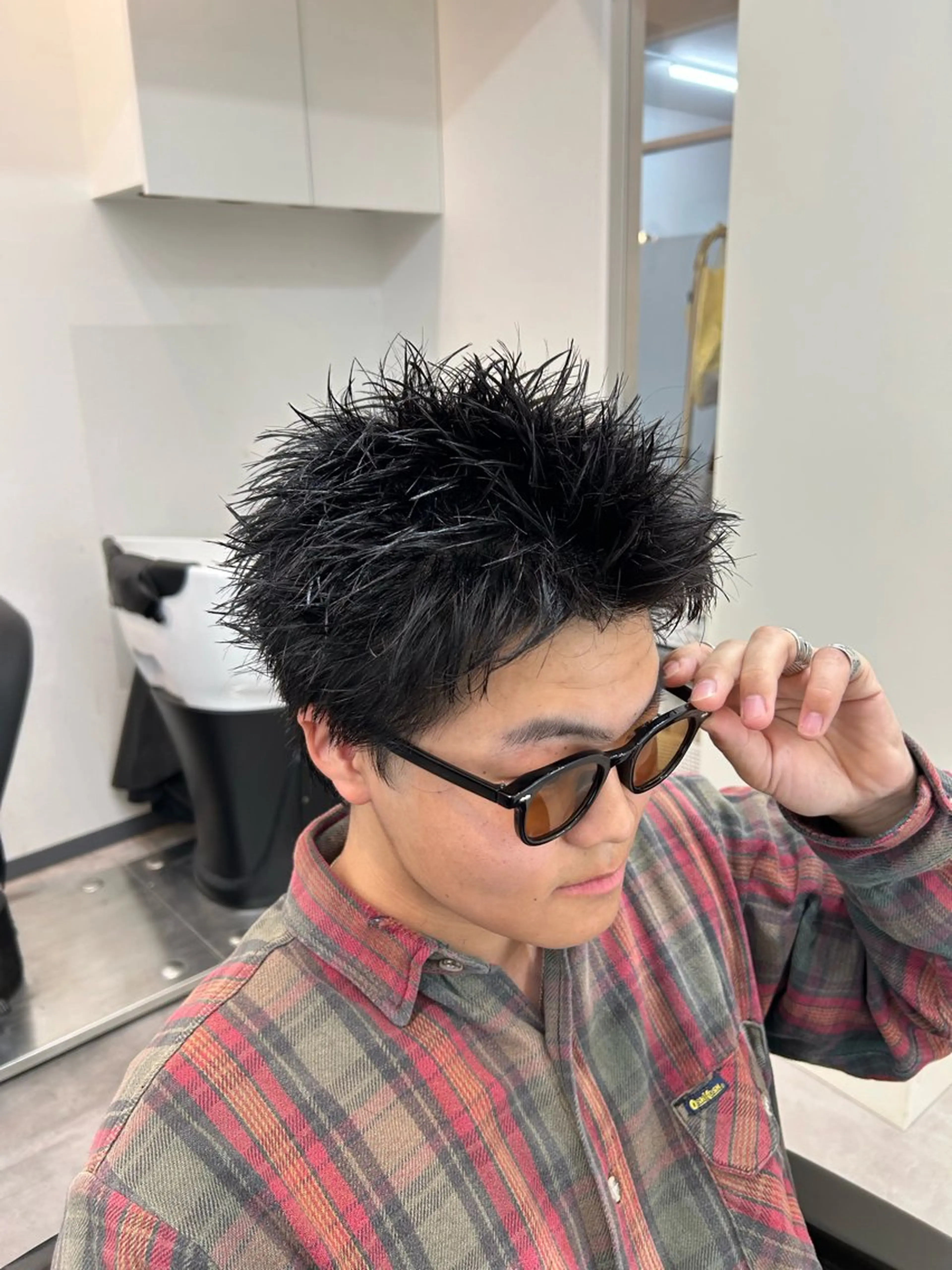 ショート パーマ メンズ メンズパーマ スパイキーショート ショートヘア モテ髪/髪質改善 🧚‍♀️KAITOのヘアスタイル