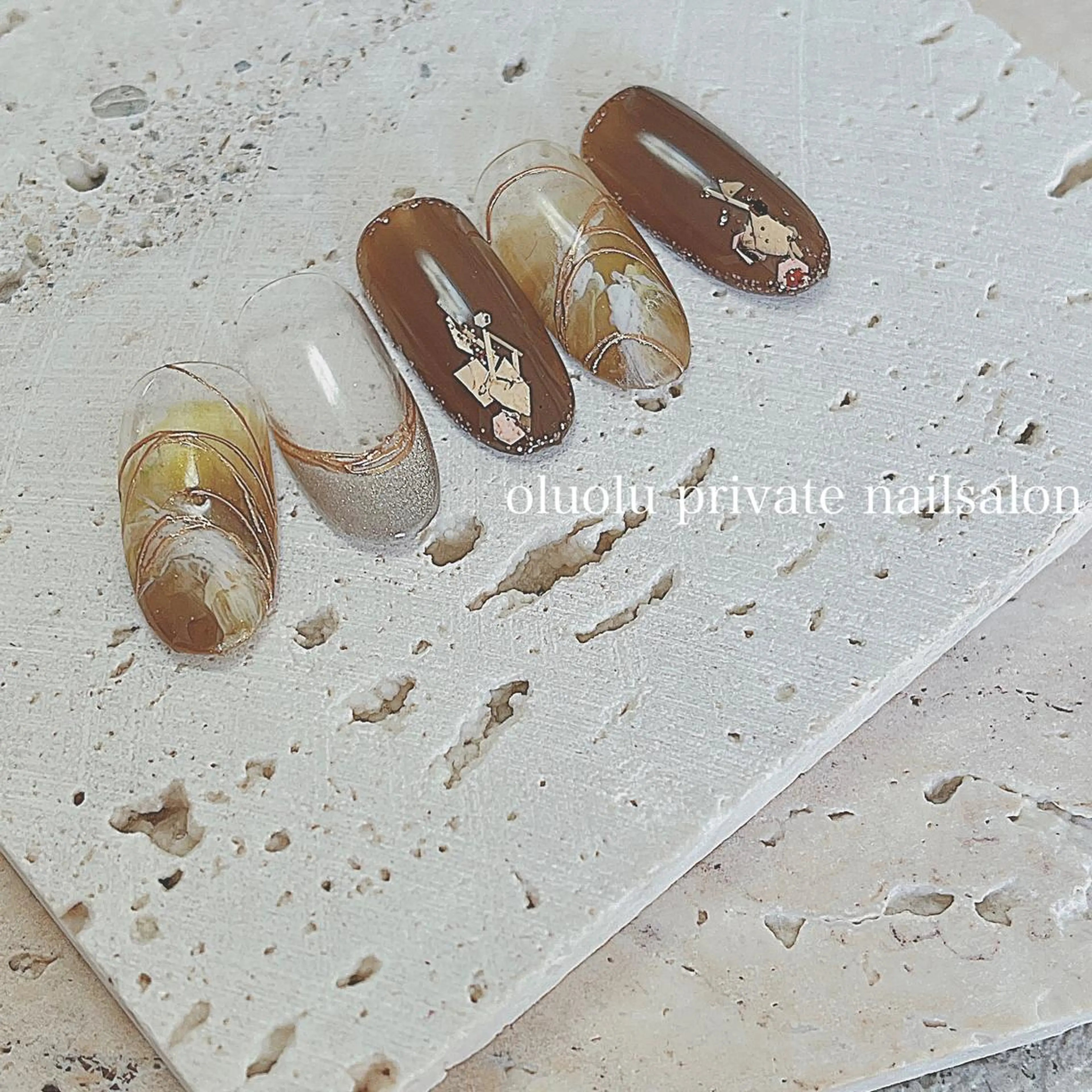 ネイル アートネイル フットネイル フレンチネイル マグネットネイル マグネットフレンチ ハンドネイル 大村 紬華のネイルデザイン