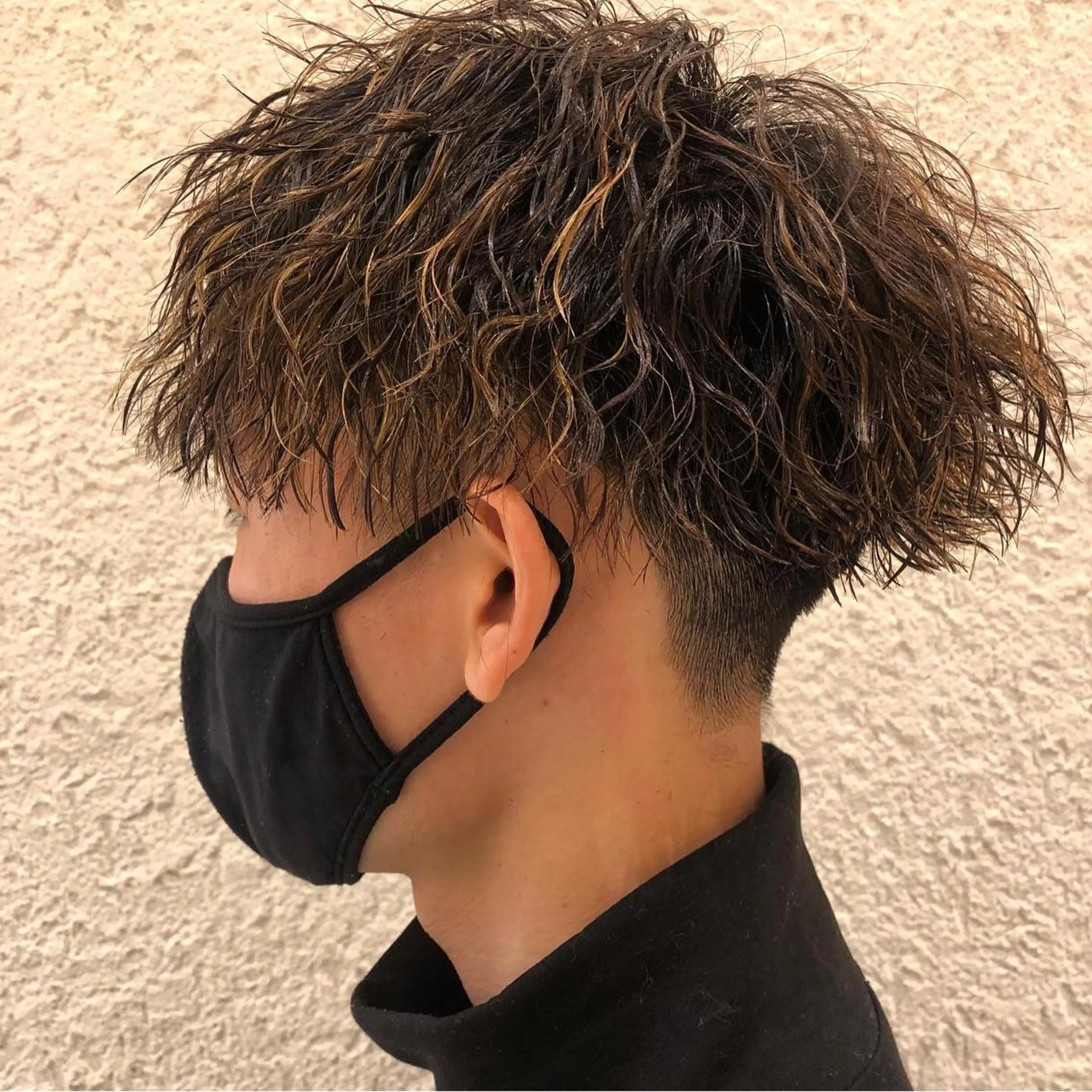 メンズカットプラスボリュームパーマの写真