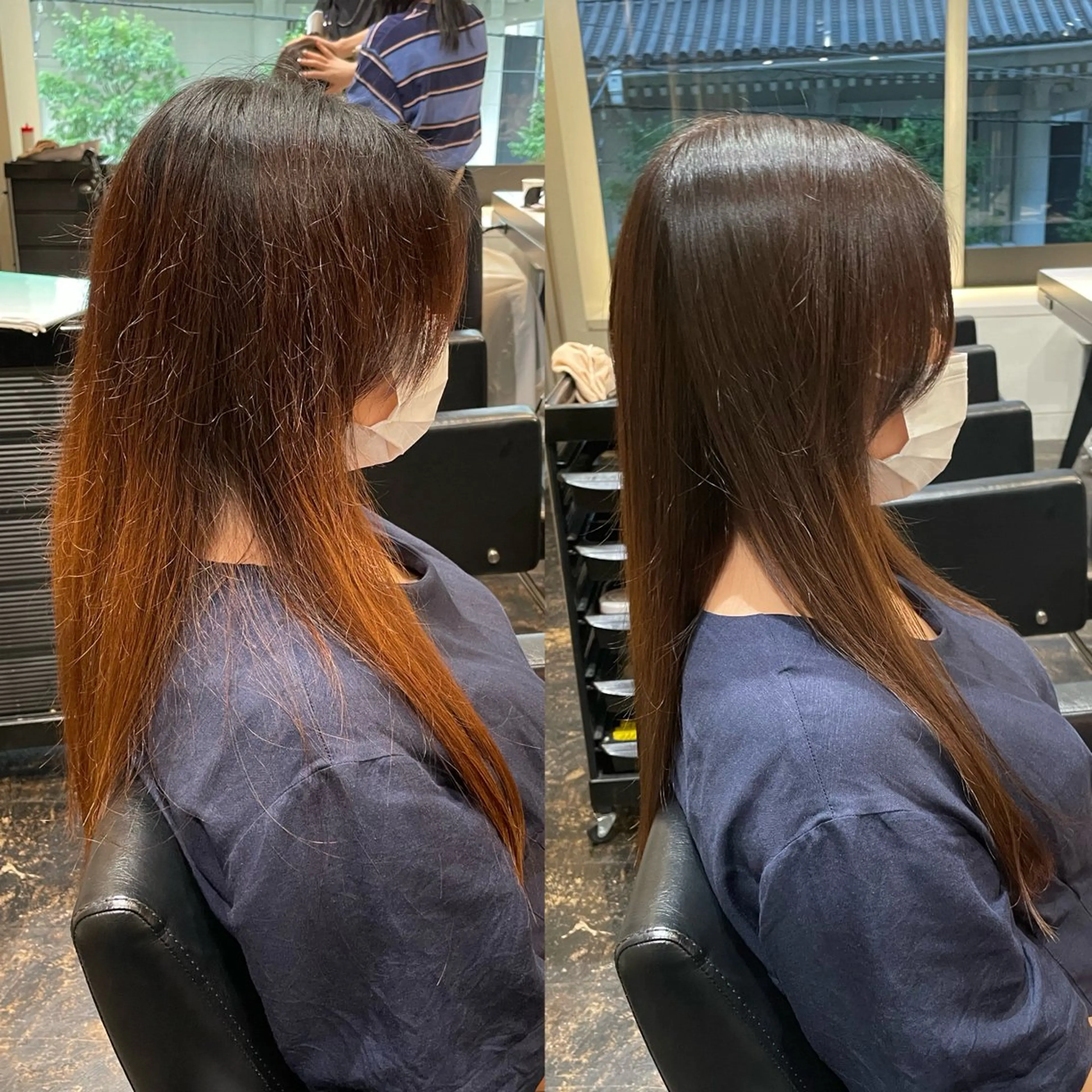 ロング 縮毛矯正専門店店長 佐々木動画モデル募集のヘアスタイル