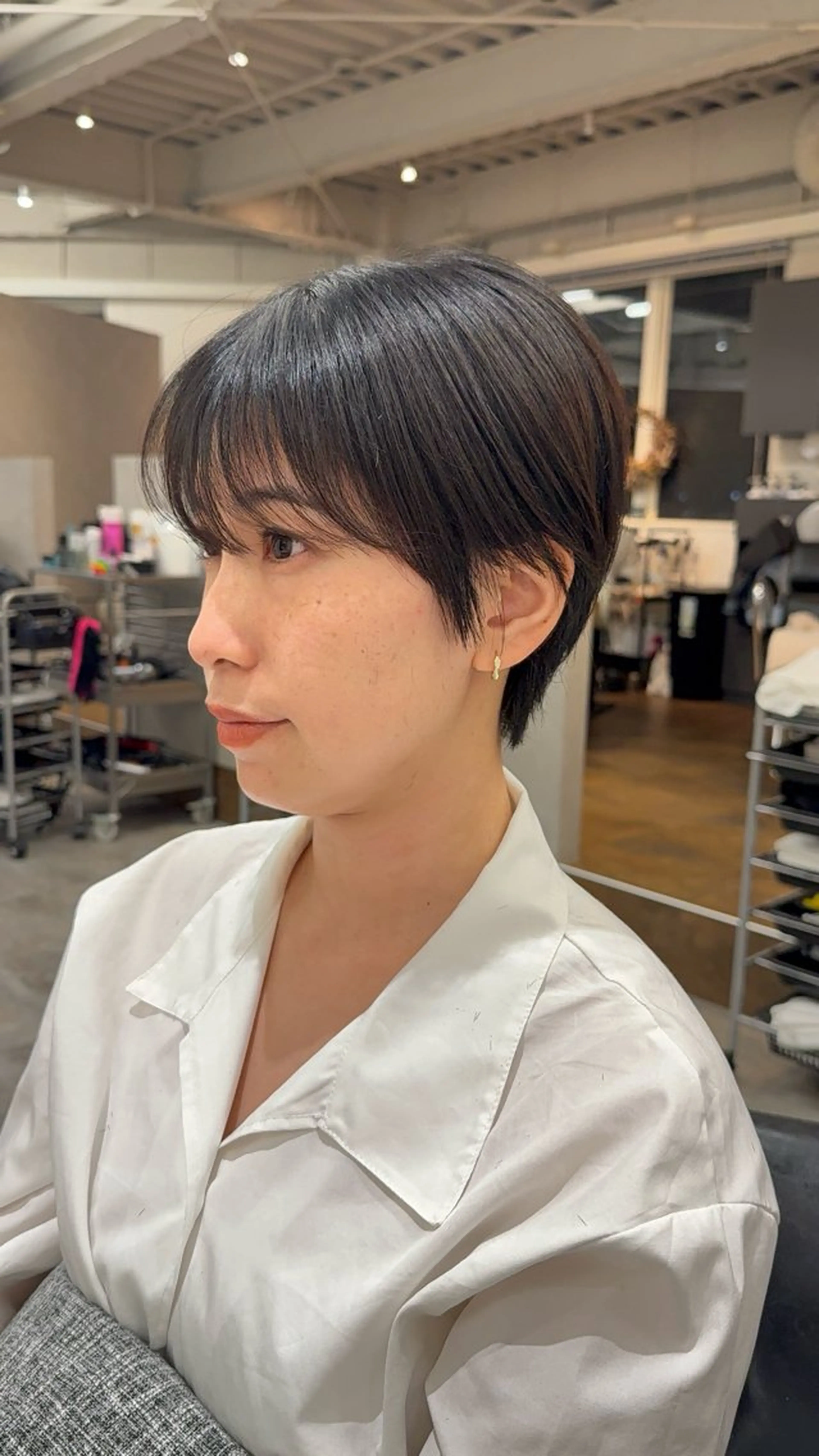 ショート ハンサムショート ショートヘア 白髪ぼかし 👒堀江・ヨンスクのヘアスタイル