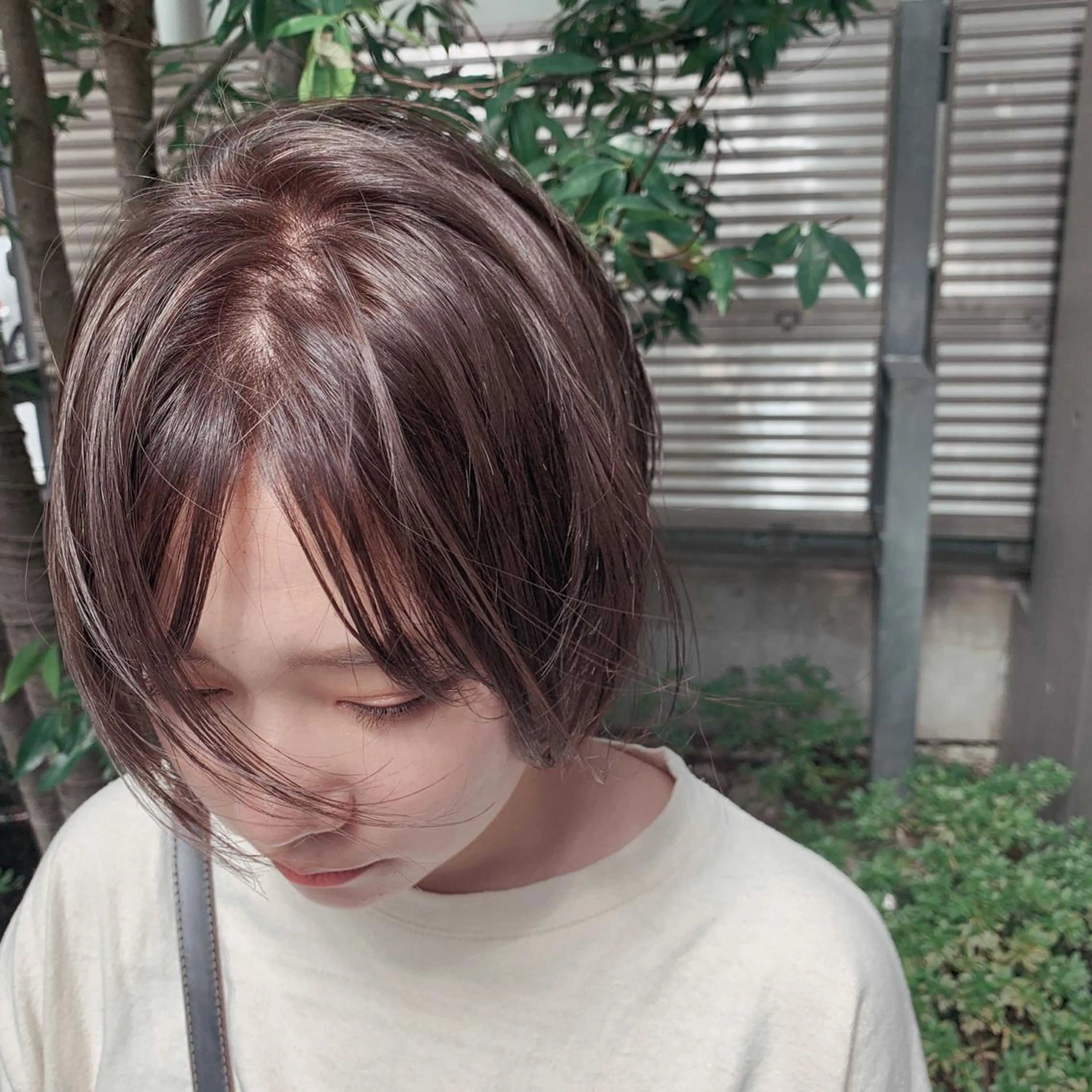 ショート カラー 🌿nudeカラー/ レイヤー/藤原🌿のヘアスタイル