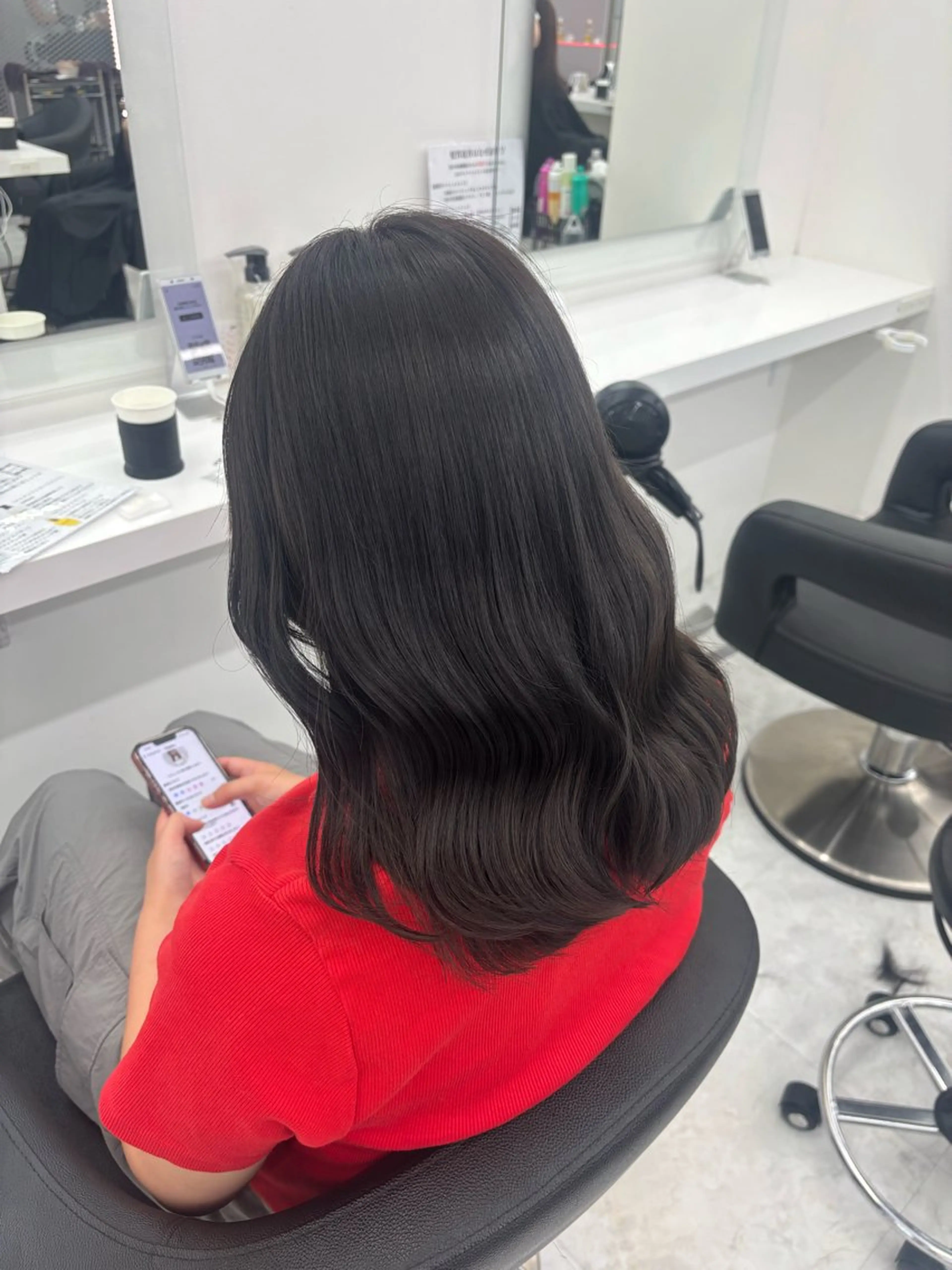 カラー かわいい艶髪🤍 れいな🤍のヘアスタイル