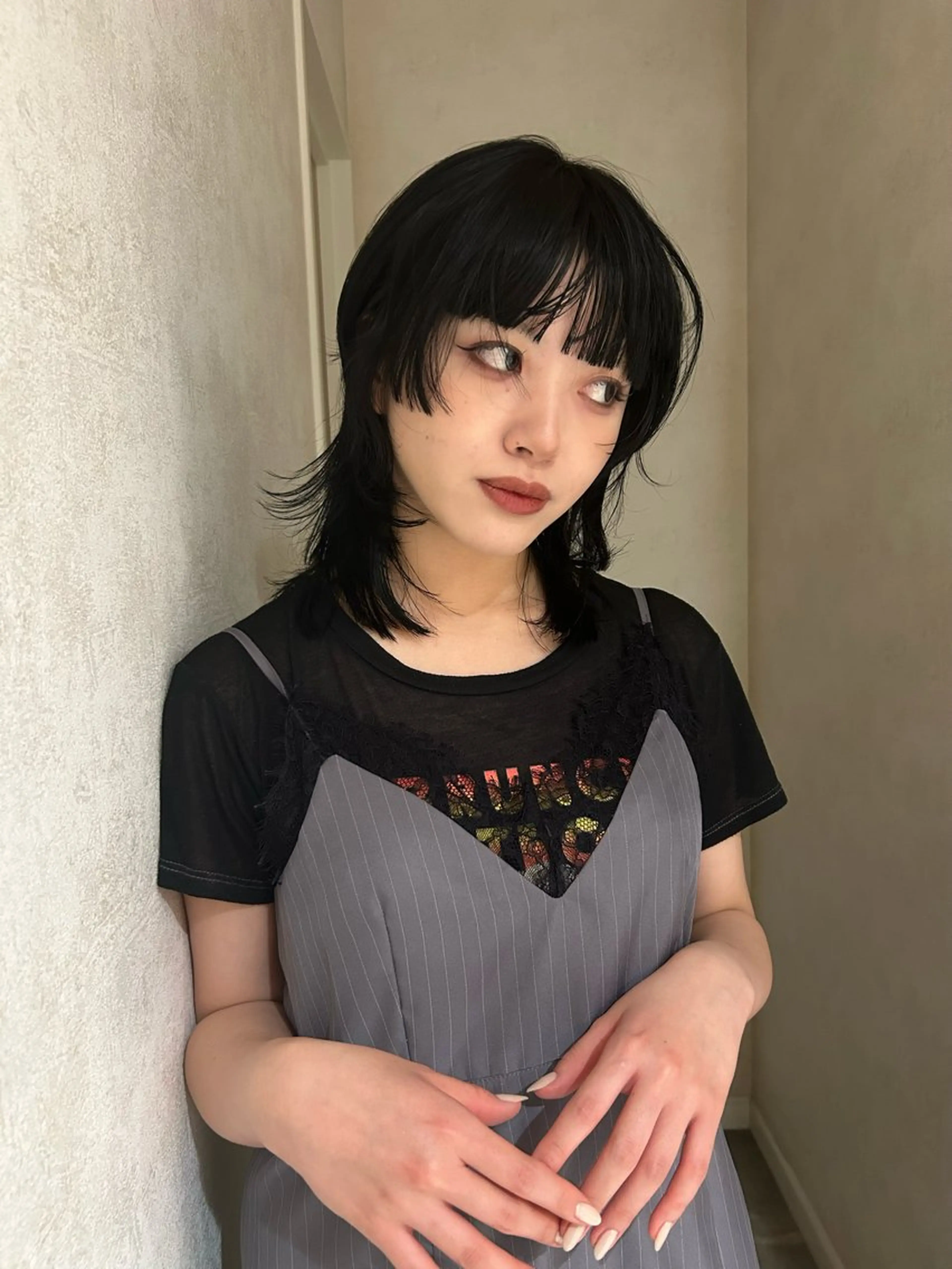 ミディアム カット ヘアカラー Sora/レイヤー/ 似合わせカラー🤎のヘアスタイル