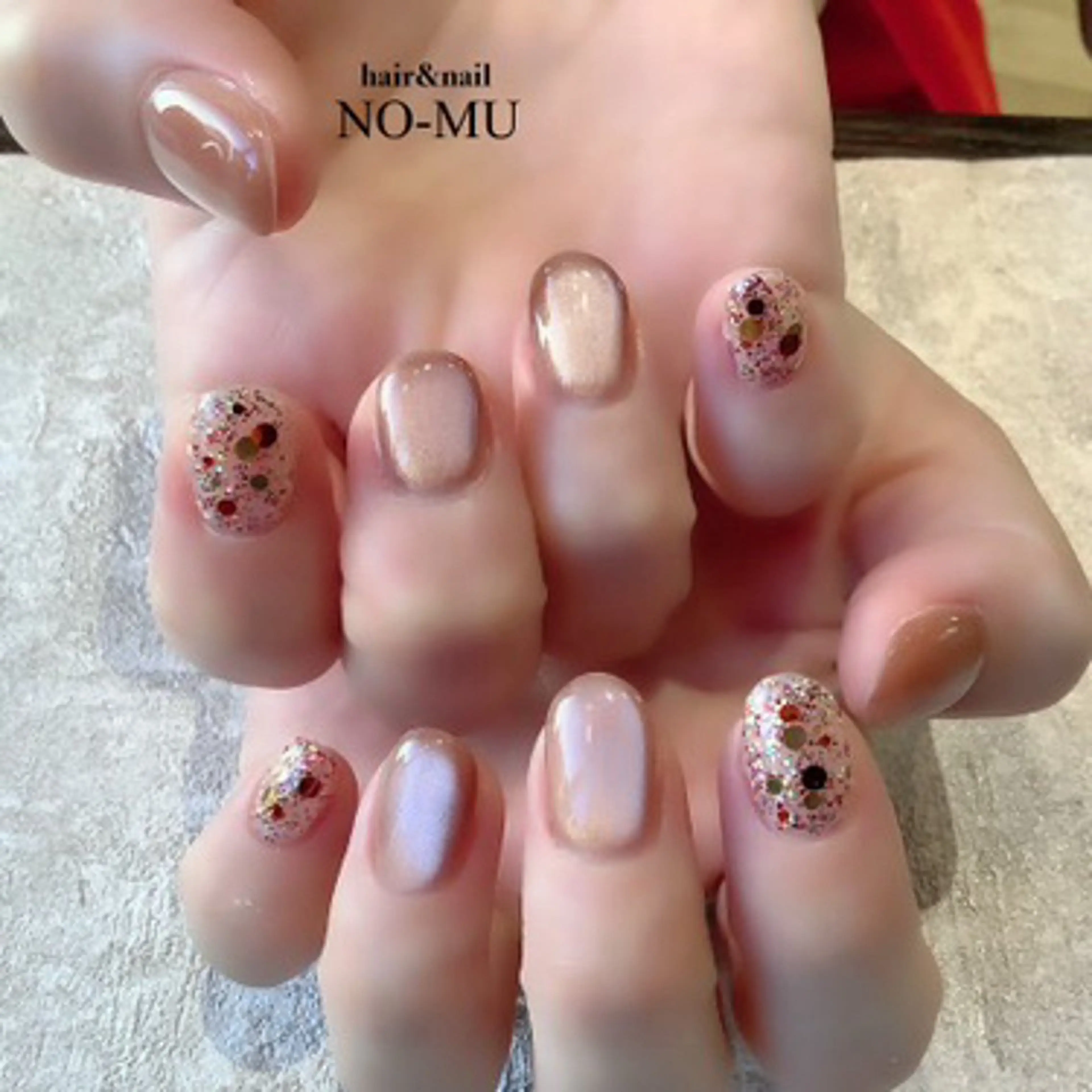 ネイル マグネットネイル ハンドネイル hair&nail NO-MU所属・hair&nail NO-MUのネイルデザイン