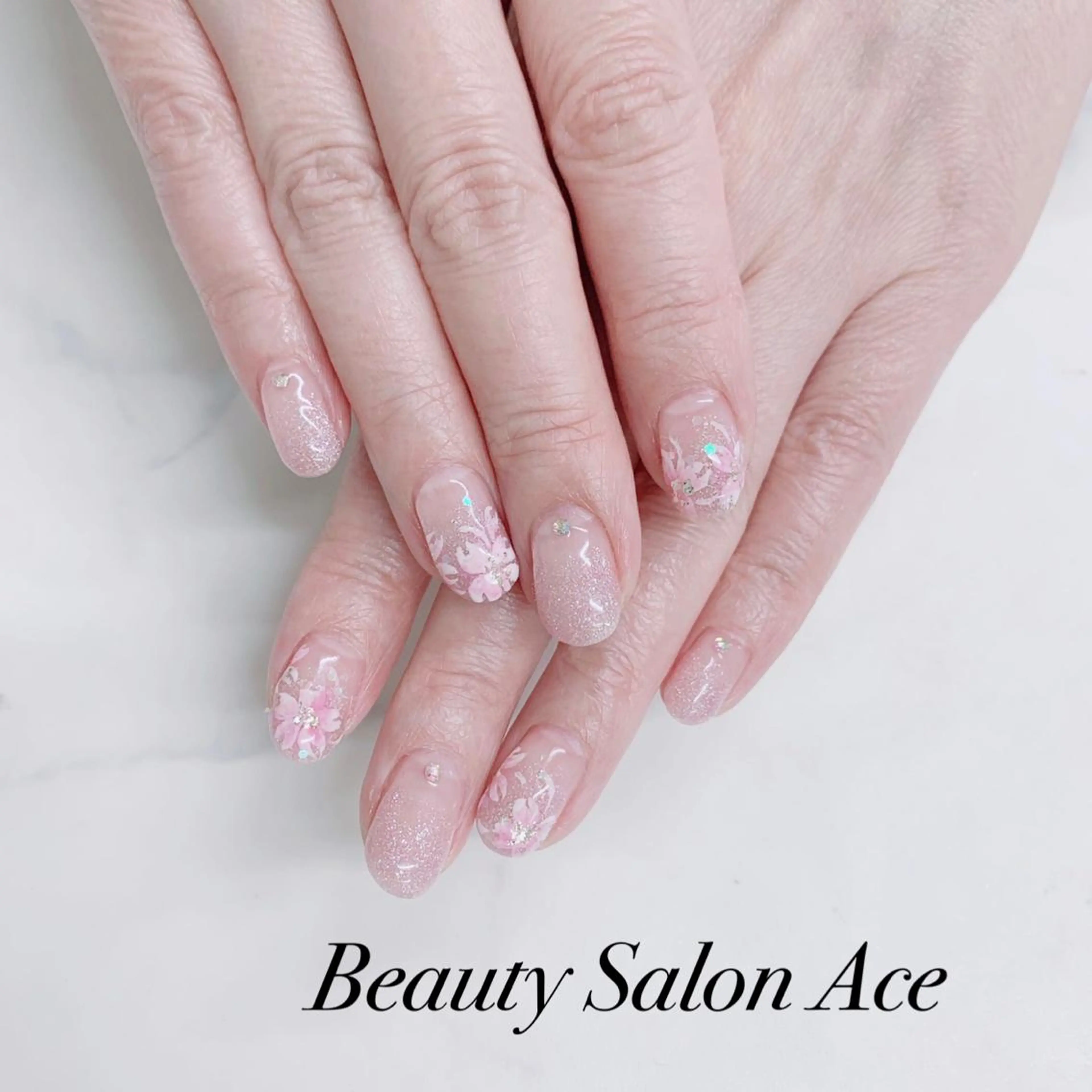 ネイル ラメ(グリッター) メンズネイル 春ネイル ハンドネイル ハンドケア Beauty Salon Ace（ネイルサロン　エース）所属・池袋フィルイン Ace♡長さだしのネイルデザイン