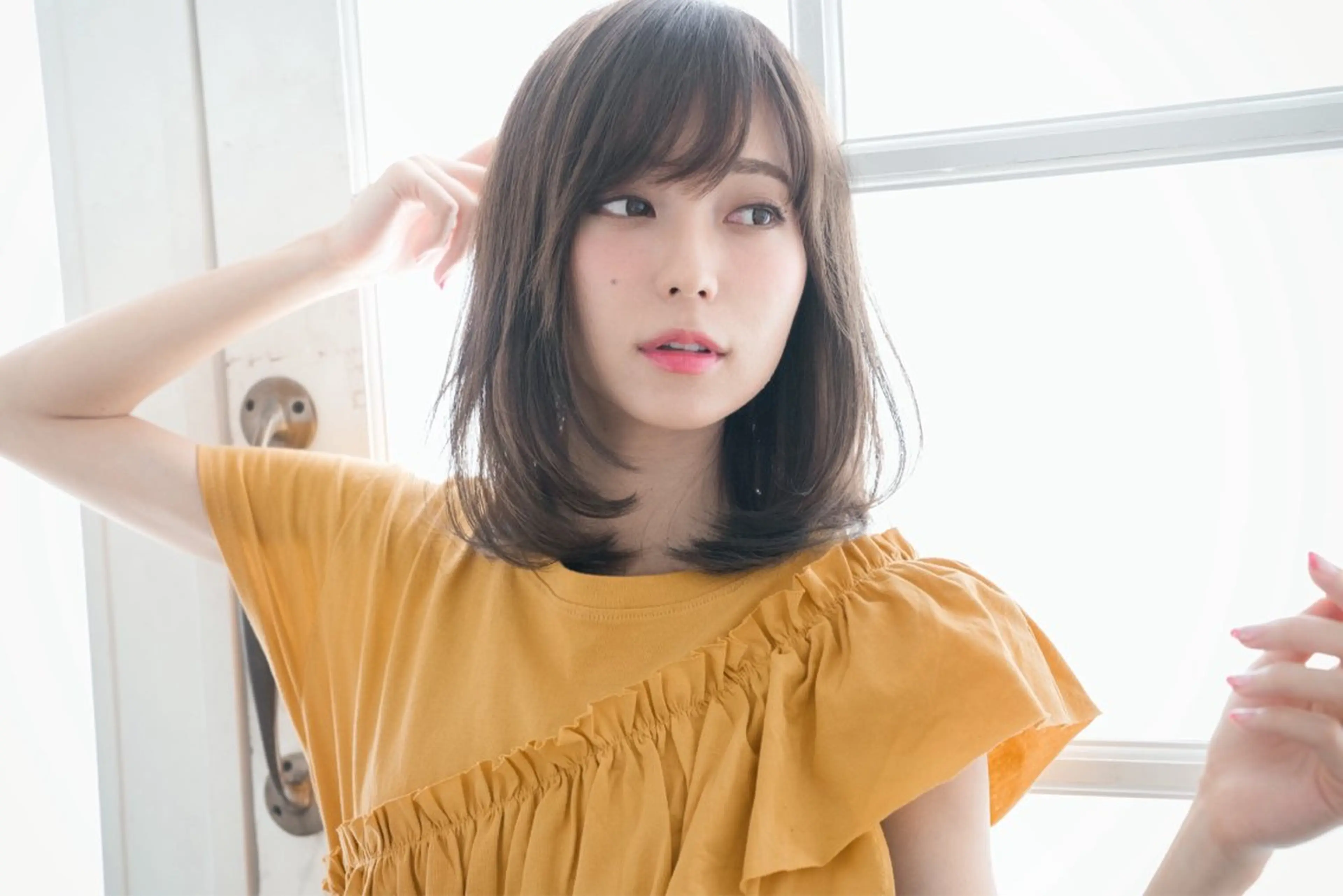 セミロング 推し活応援♡ 髙橋奈央のヘアスタイル