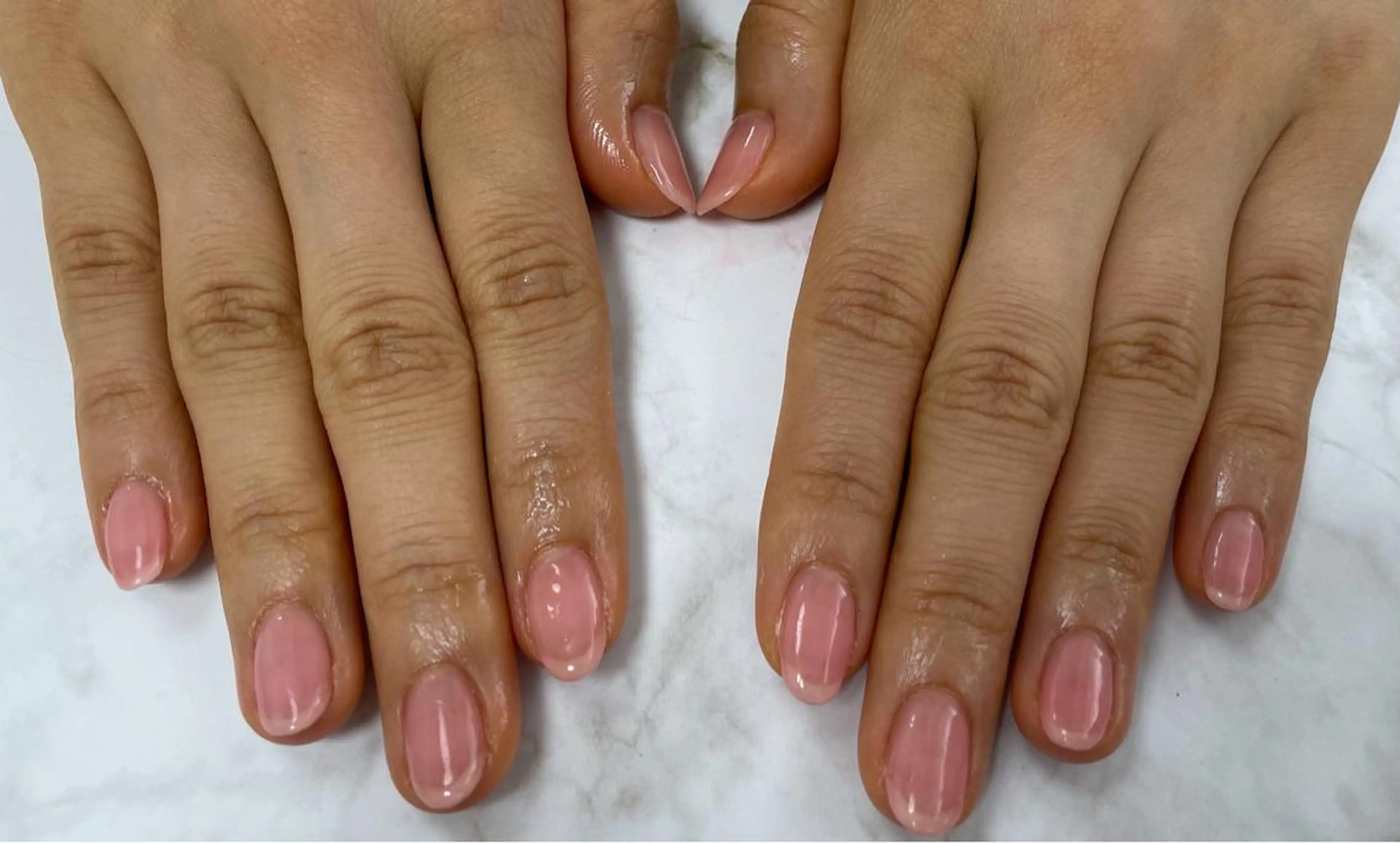 ネイル ワンカラーネイル ハンドネイル Mogu nail 二子玉川のネイルデザイン