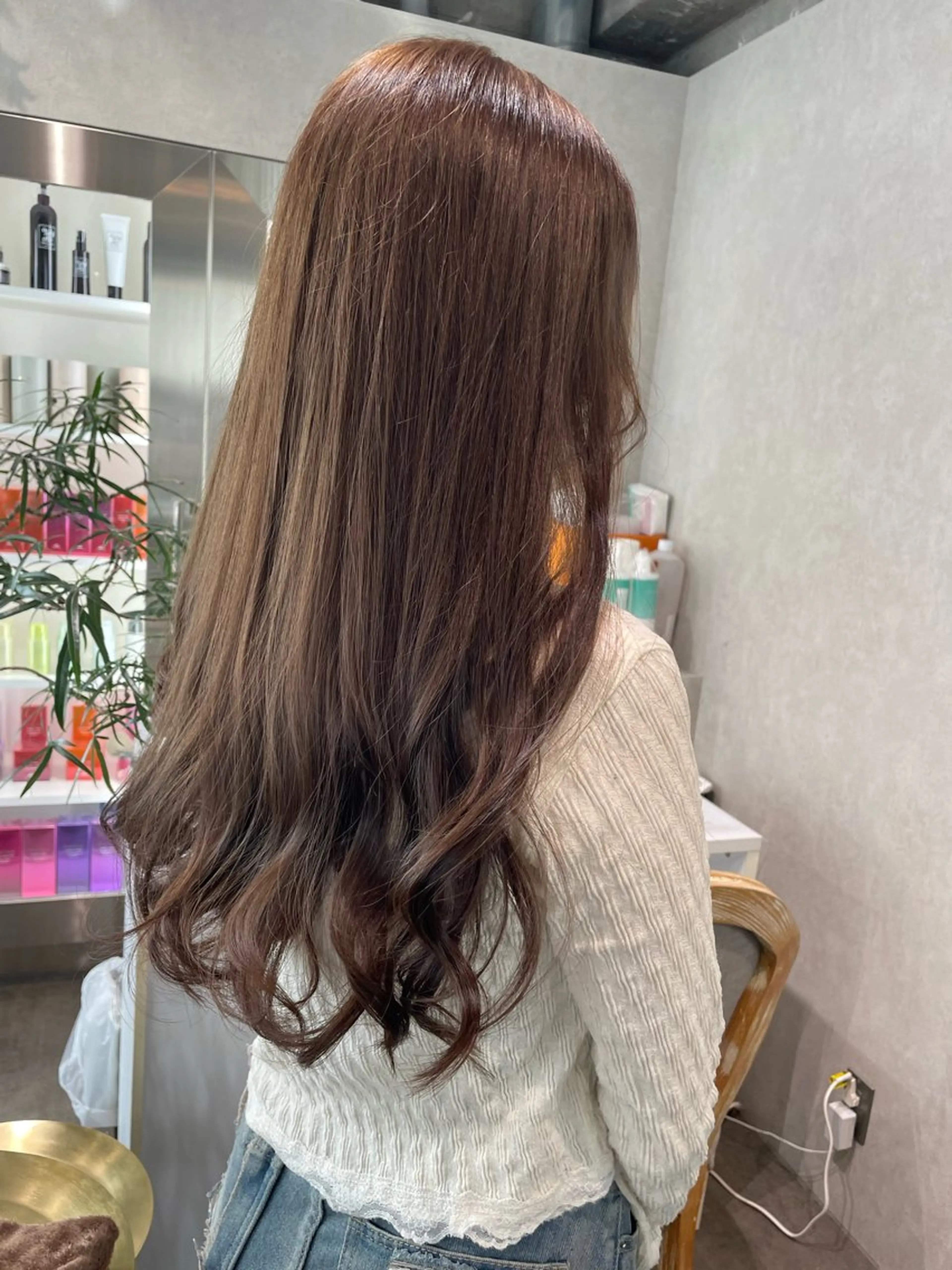 ロング カラー ベージュカラー ブリーチ 透明感カラー ダブルカラー グレージュ ヘアカラー ナチュラル透明感🌱 小山美樹子のヘアスタイル