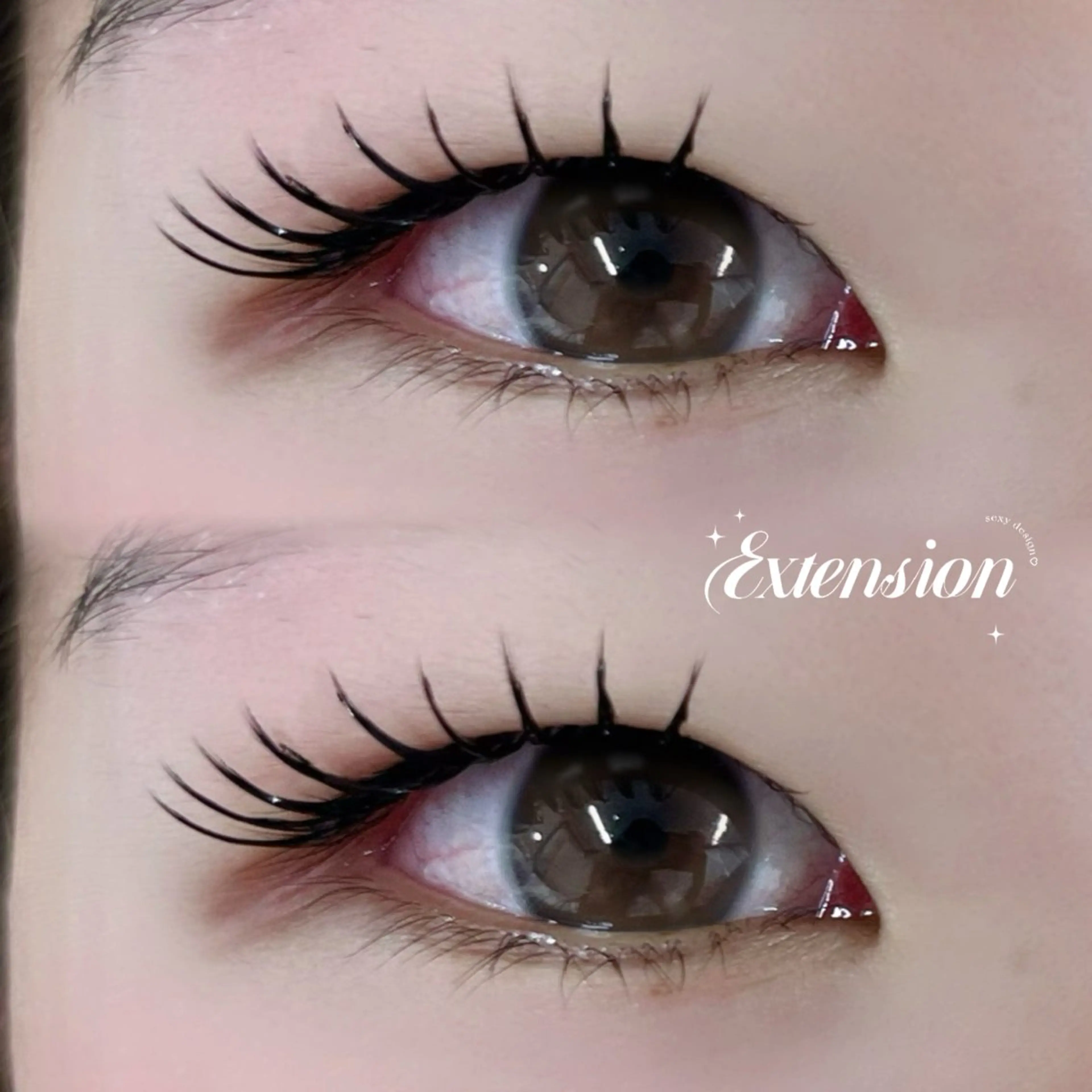 マツエク・マツパ Cカール 目尻長め NANA ♡の眉毛・アイブロウイメージ