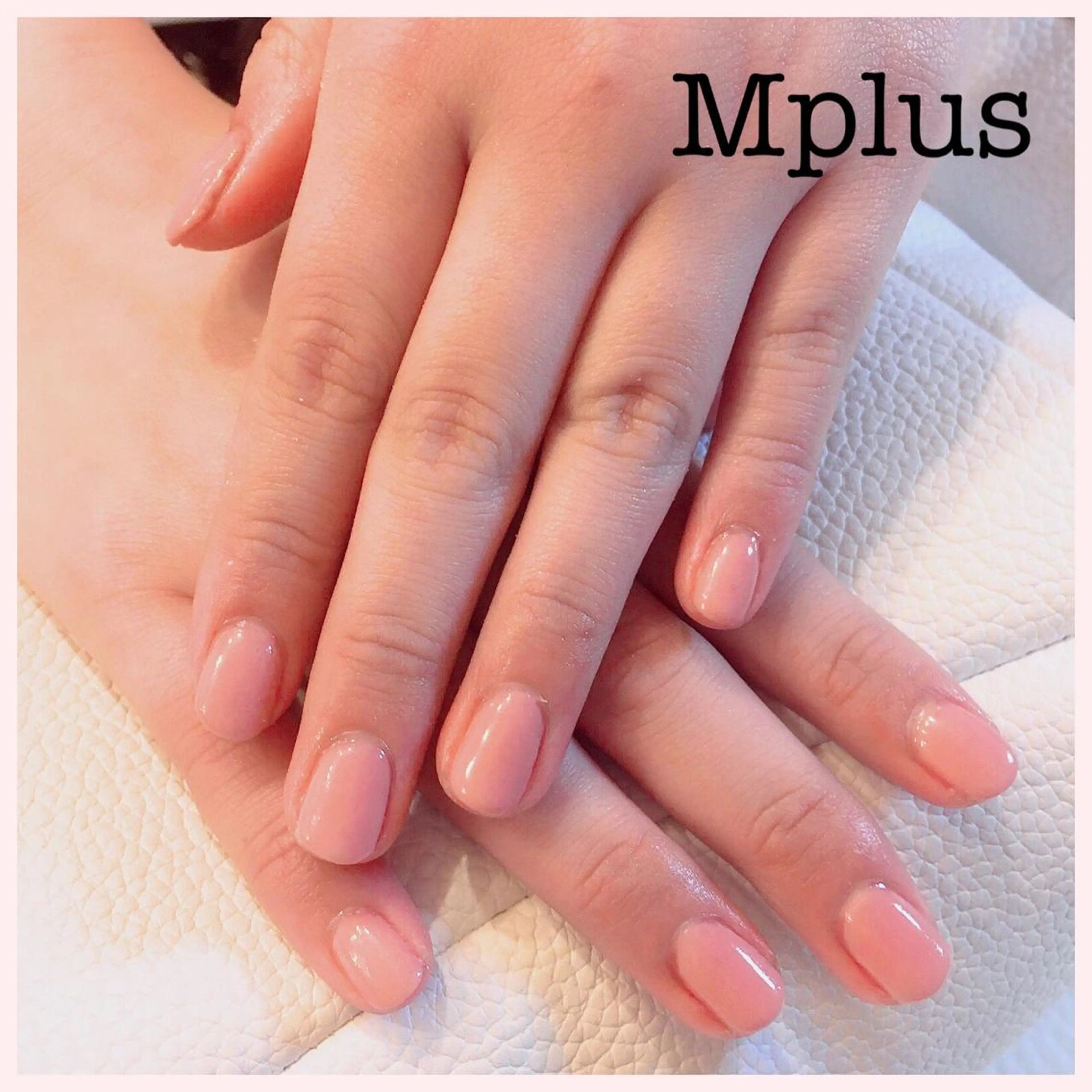 ネイル ピンク ピンクベージュ Mplus miyukiのネイルデザイン