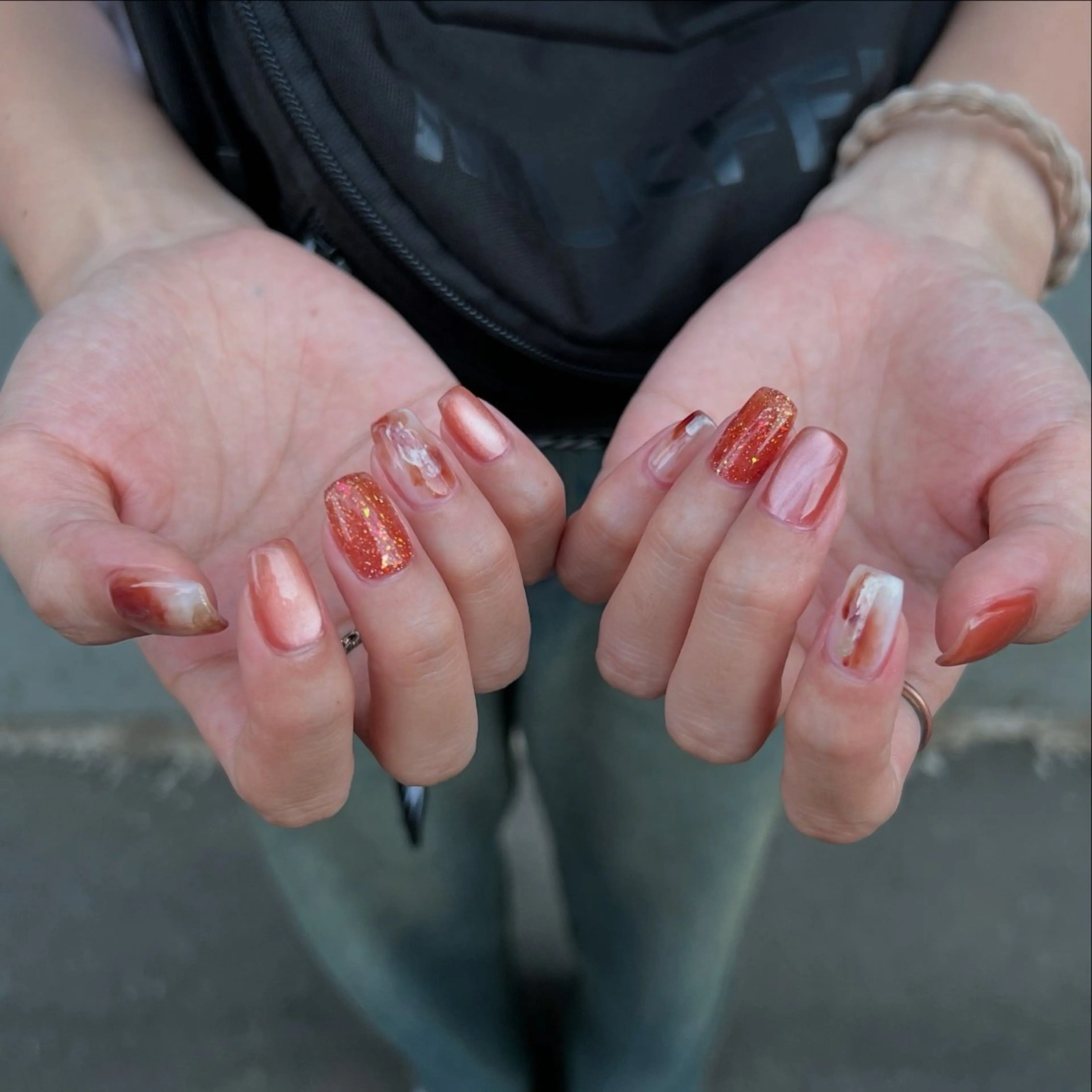 ネイル フラッシュネイル マグネットネイル urun eriのネイルデザイン