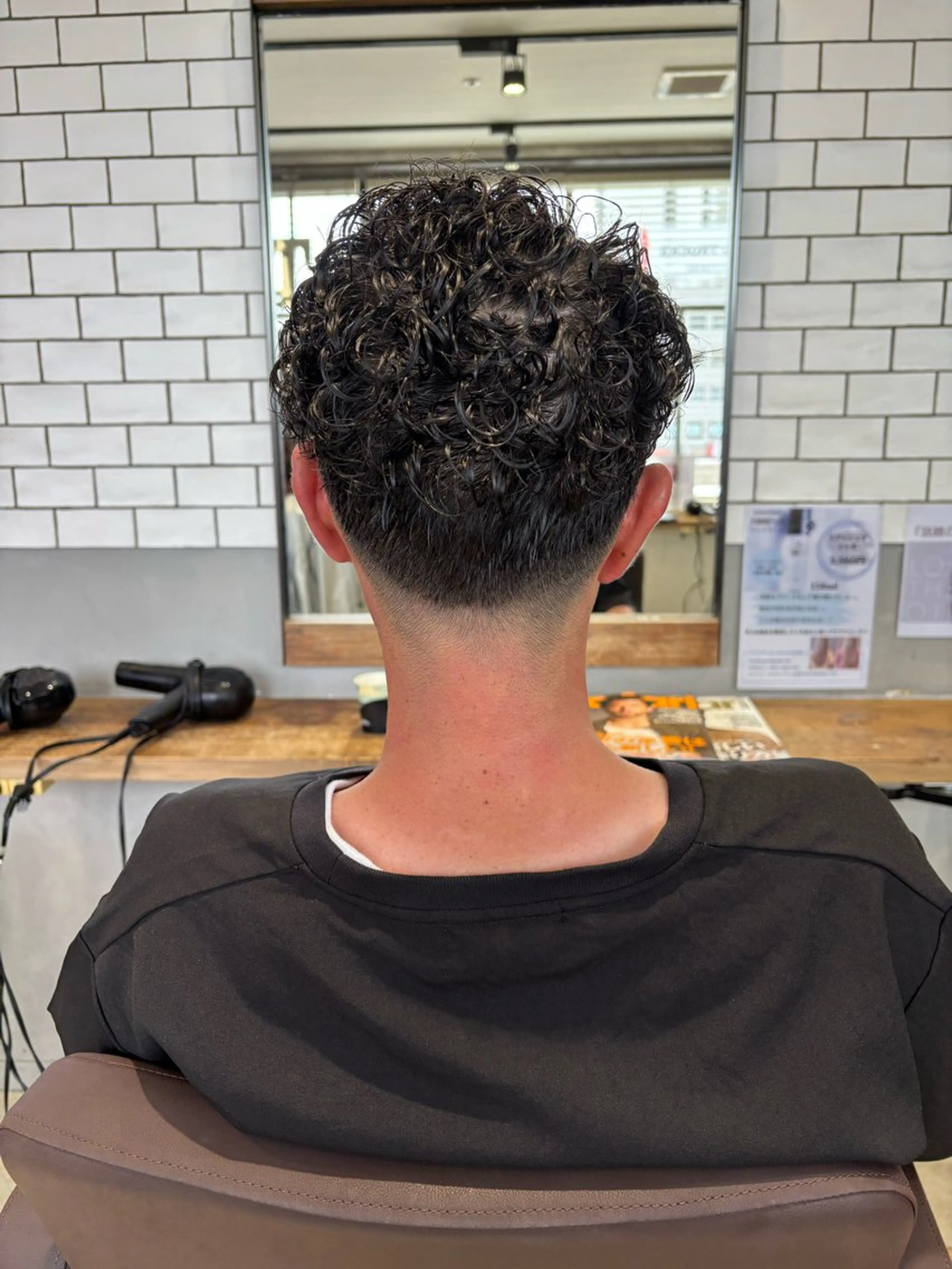 ショート カット パーマ 菊地 優斗のヘアスタイル