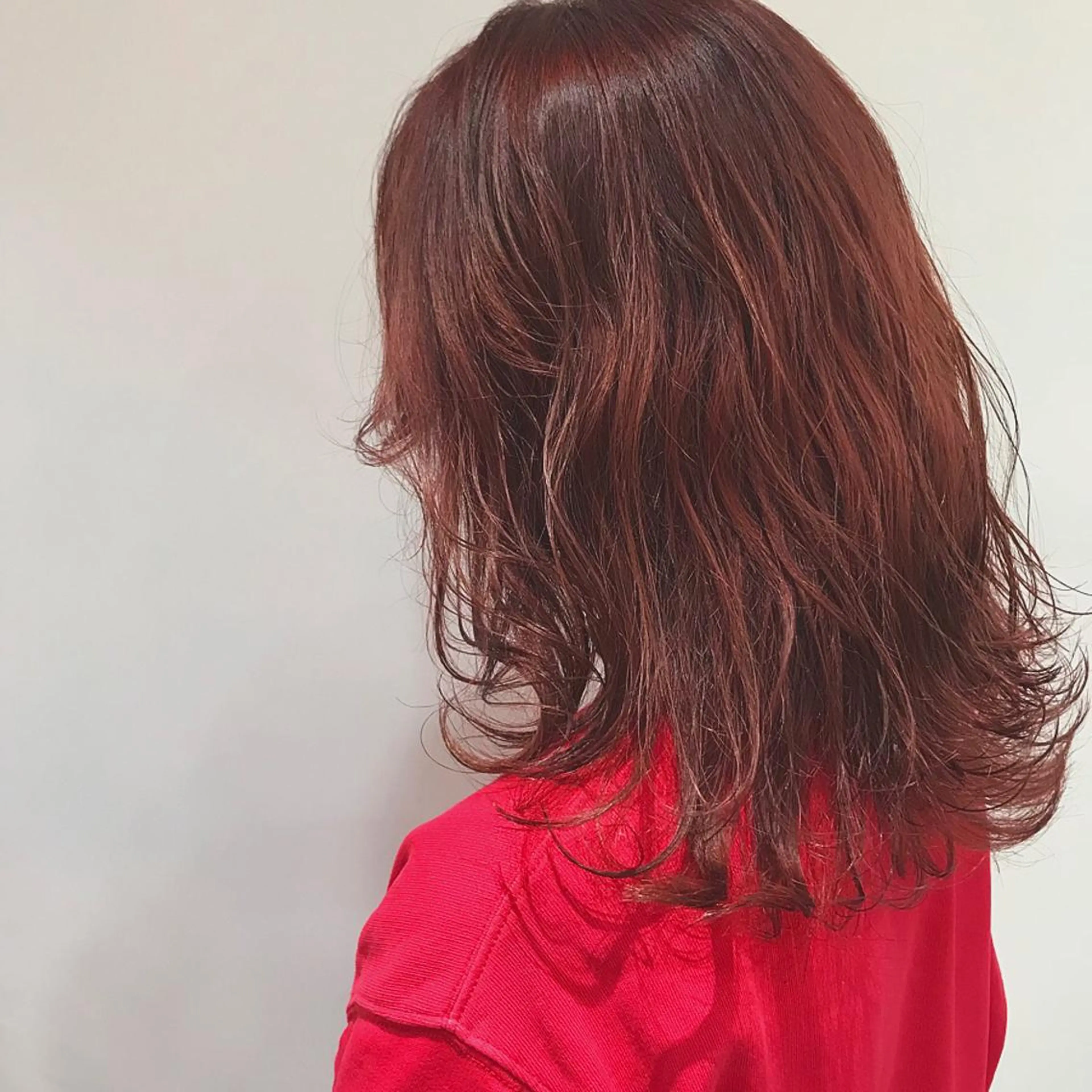 セミロング カラー AMI ウルフパーマ/メンズのヘアスタイル