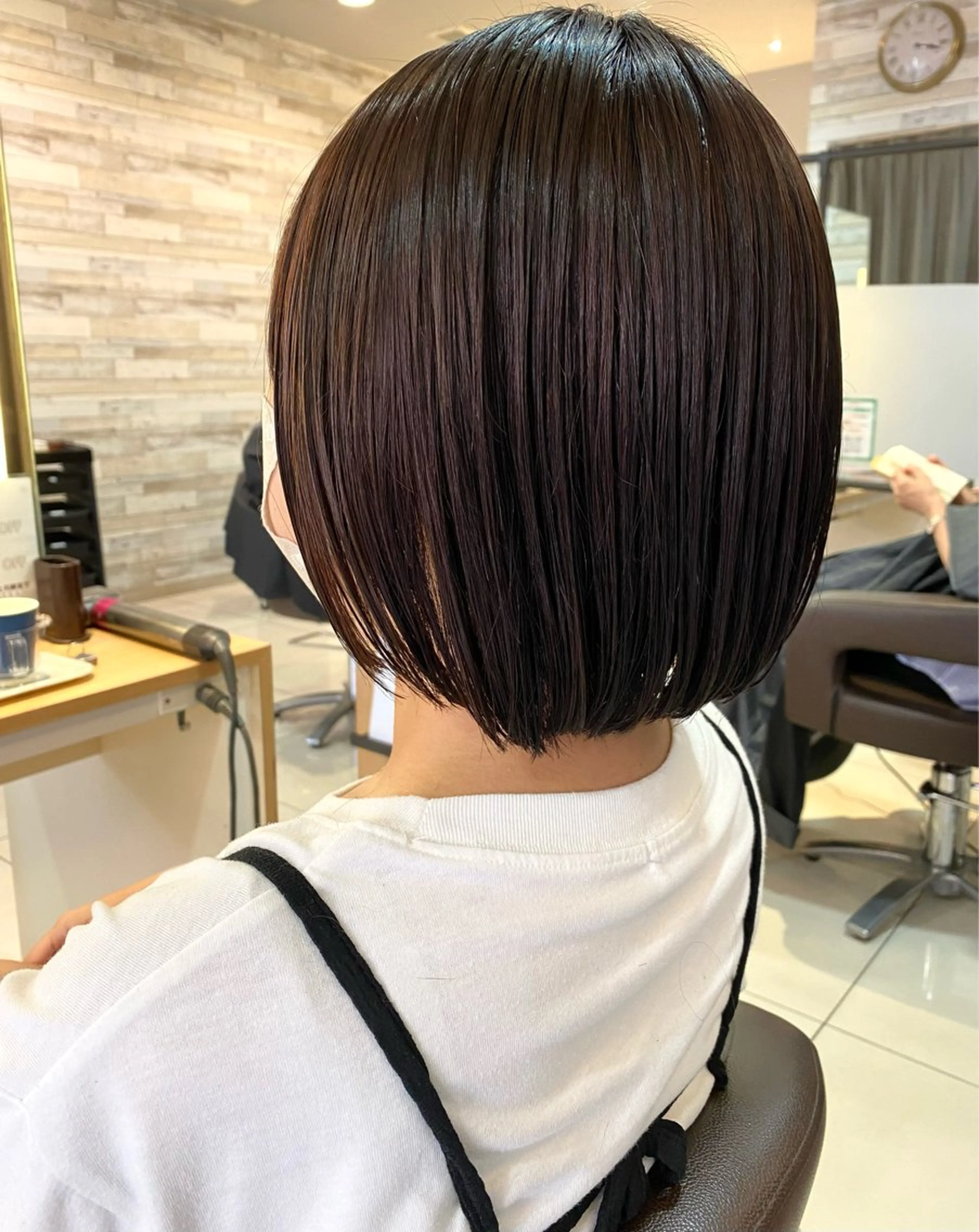 ショート 切りっぱなしボブ ボブ 顔周りカット 髪質改善 韓国風ヘア カット トリートメント 波巻き/メンズ/ ショート/☆いとみなのヘアスタイル