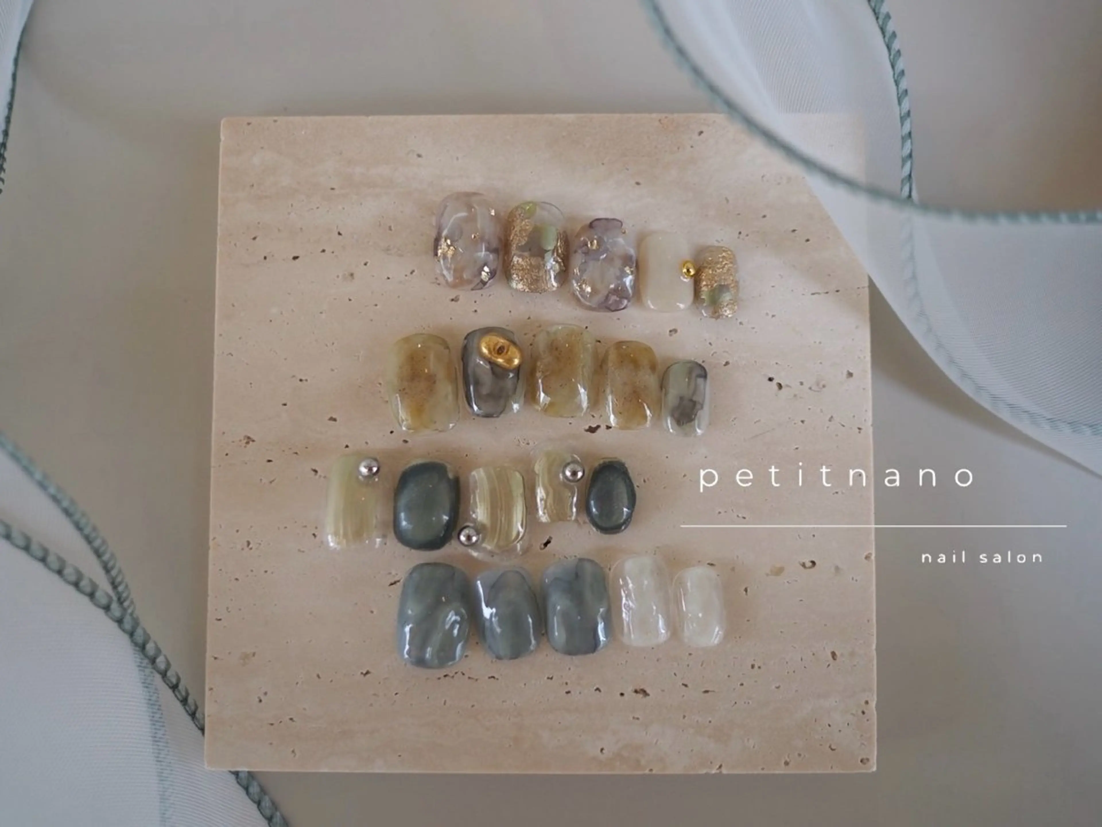 ネイル ニュアンスネイル 春ネイル ハンドネイル nail‪◯ petitnanoのネイルデザイン