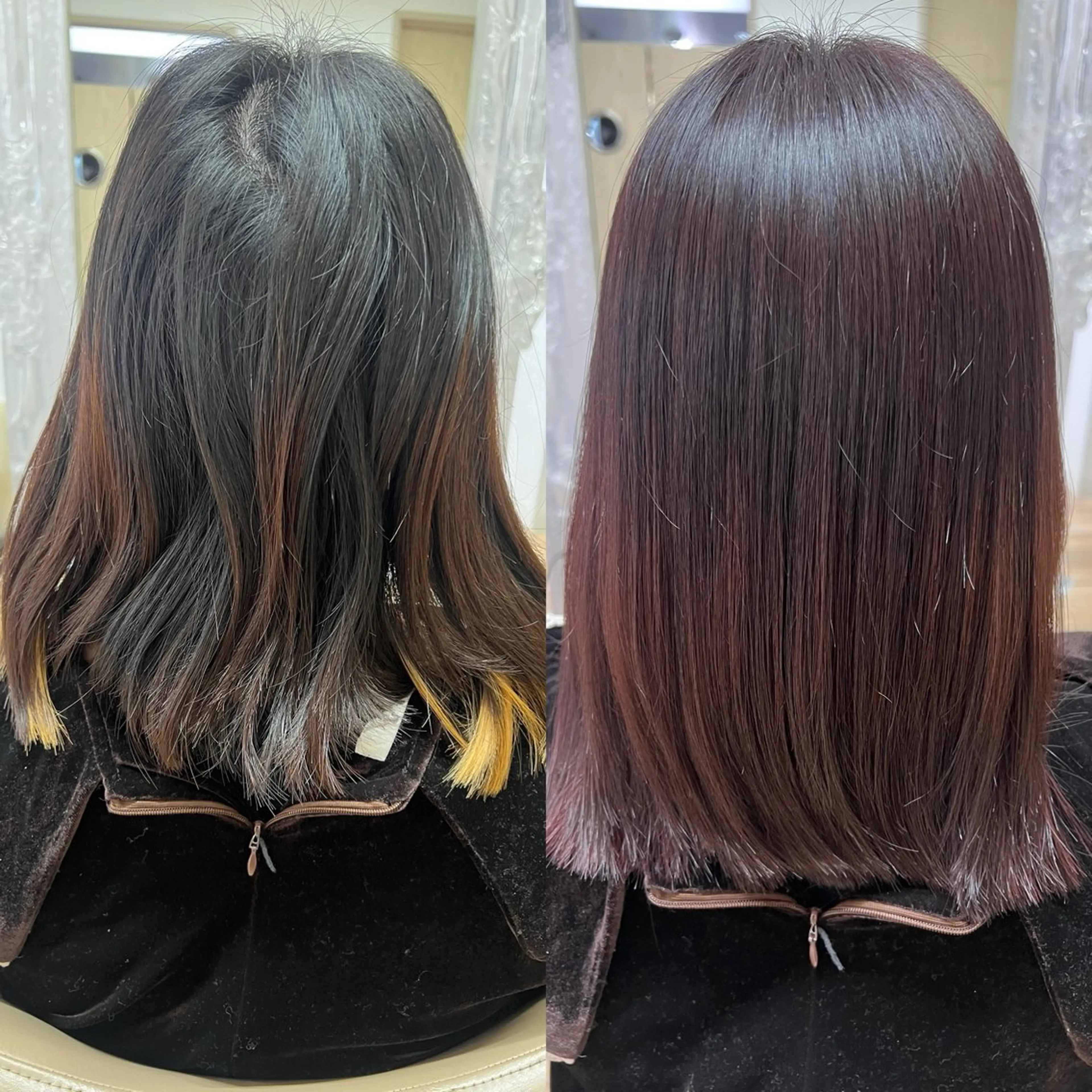 ミディアム カラー ヘアカラー 高橋 香奈のヘアスタイル