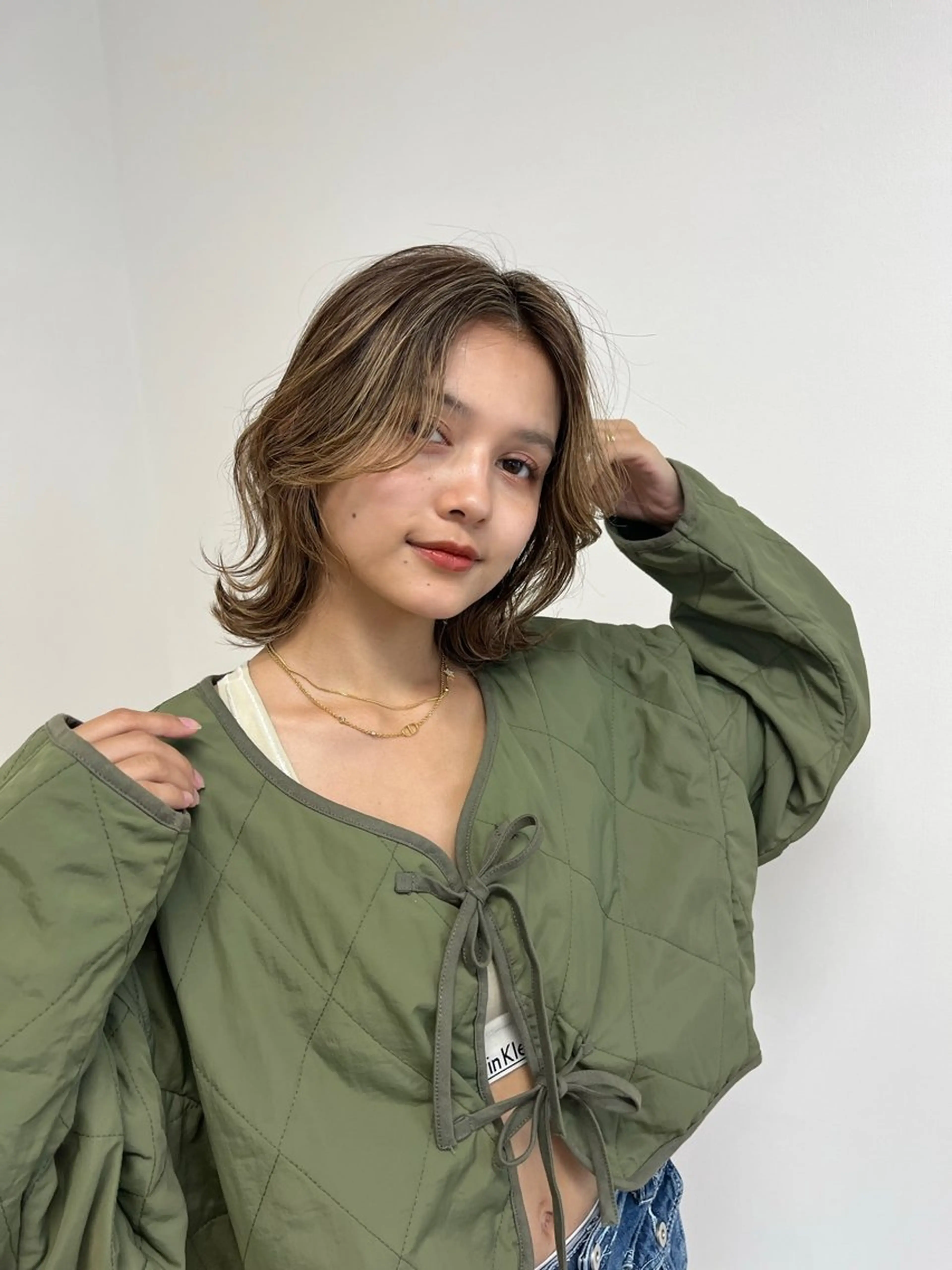 ミディアム 似合わせ 垢抜け🌟 AKINOのヘアスタイル