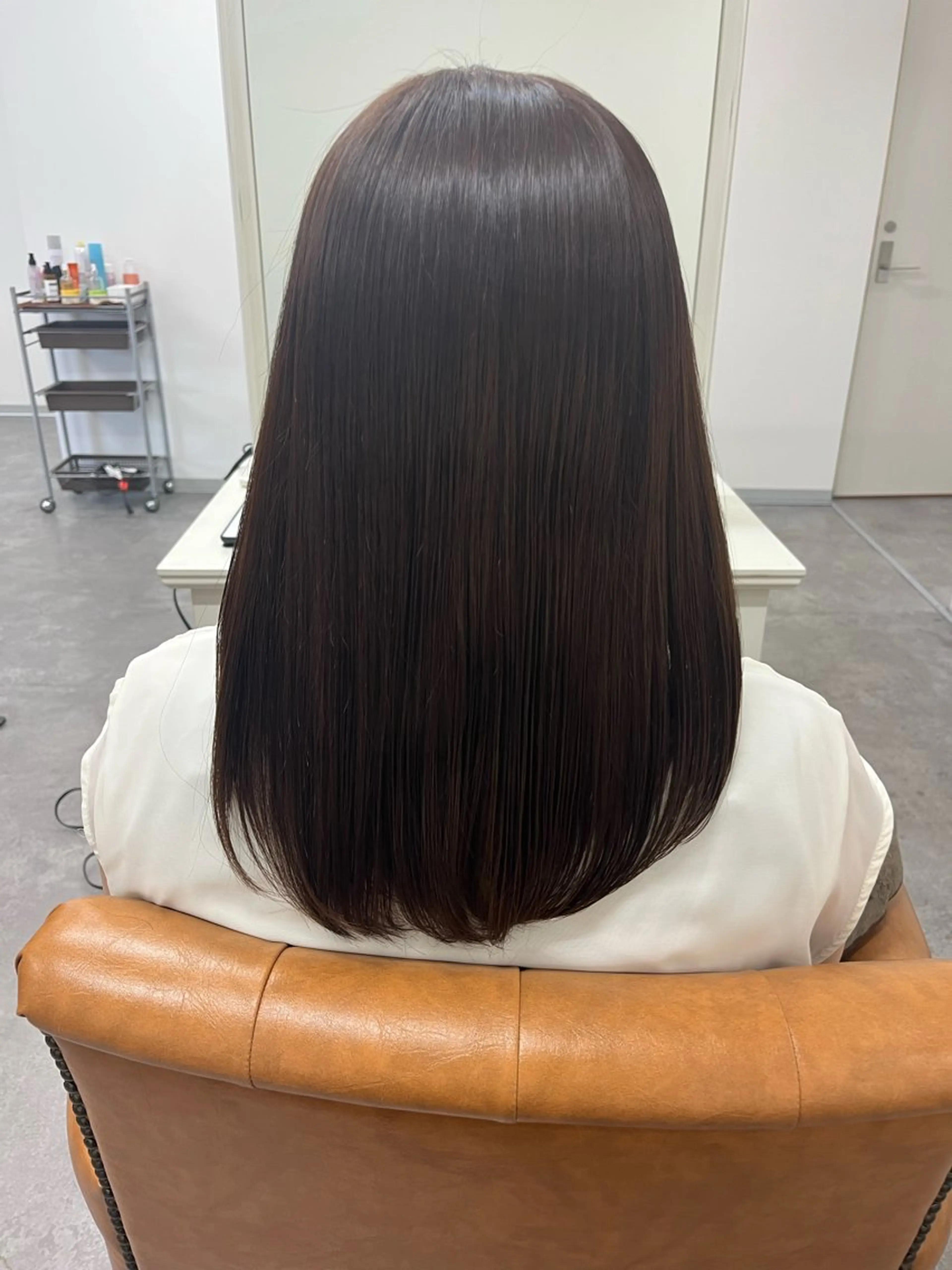 セミロング カラー cut&color nia所属・田口 夏鈴のヘアスタイル