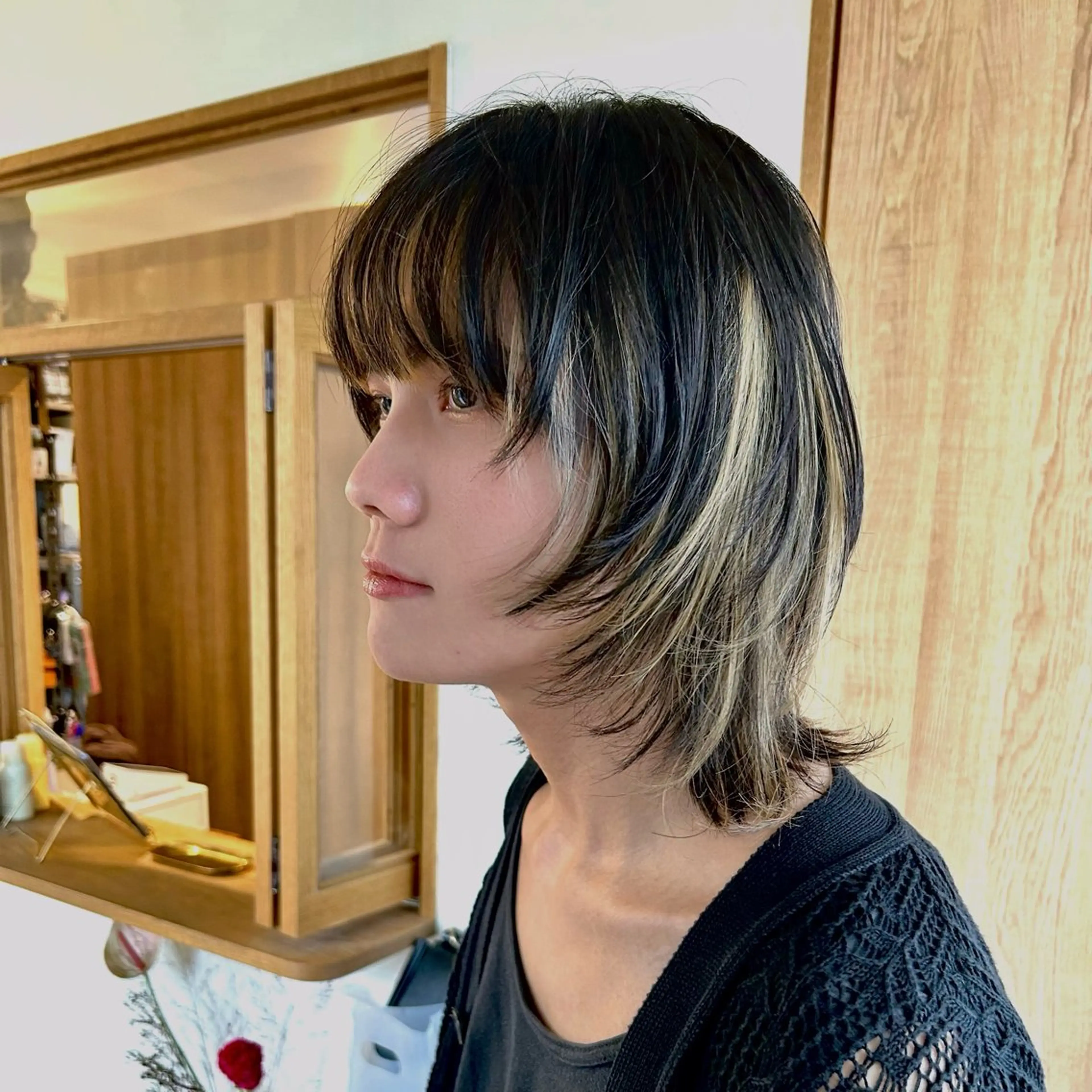 ⚠️月曜・火曜限定❗️⚠️レイヤーカット(ショートorウルフ)＋ハイライト❗️詳細要チェック✅の写真