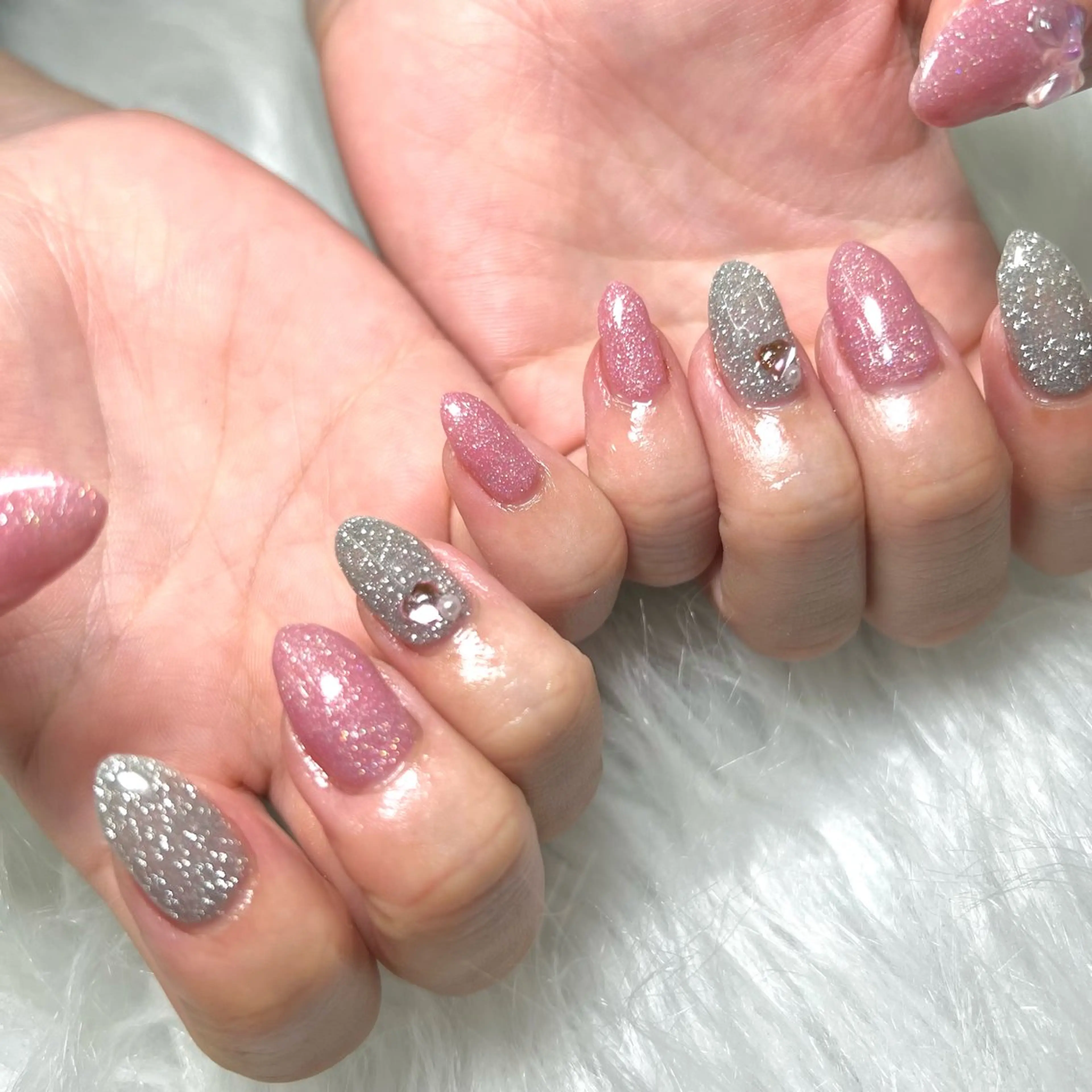 ネイル ハンドネイル E  nail 風羽のネイルデザイン
