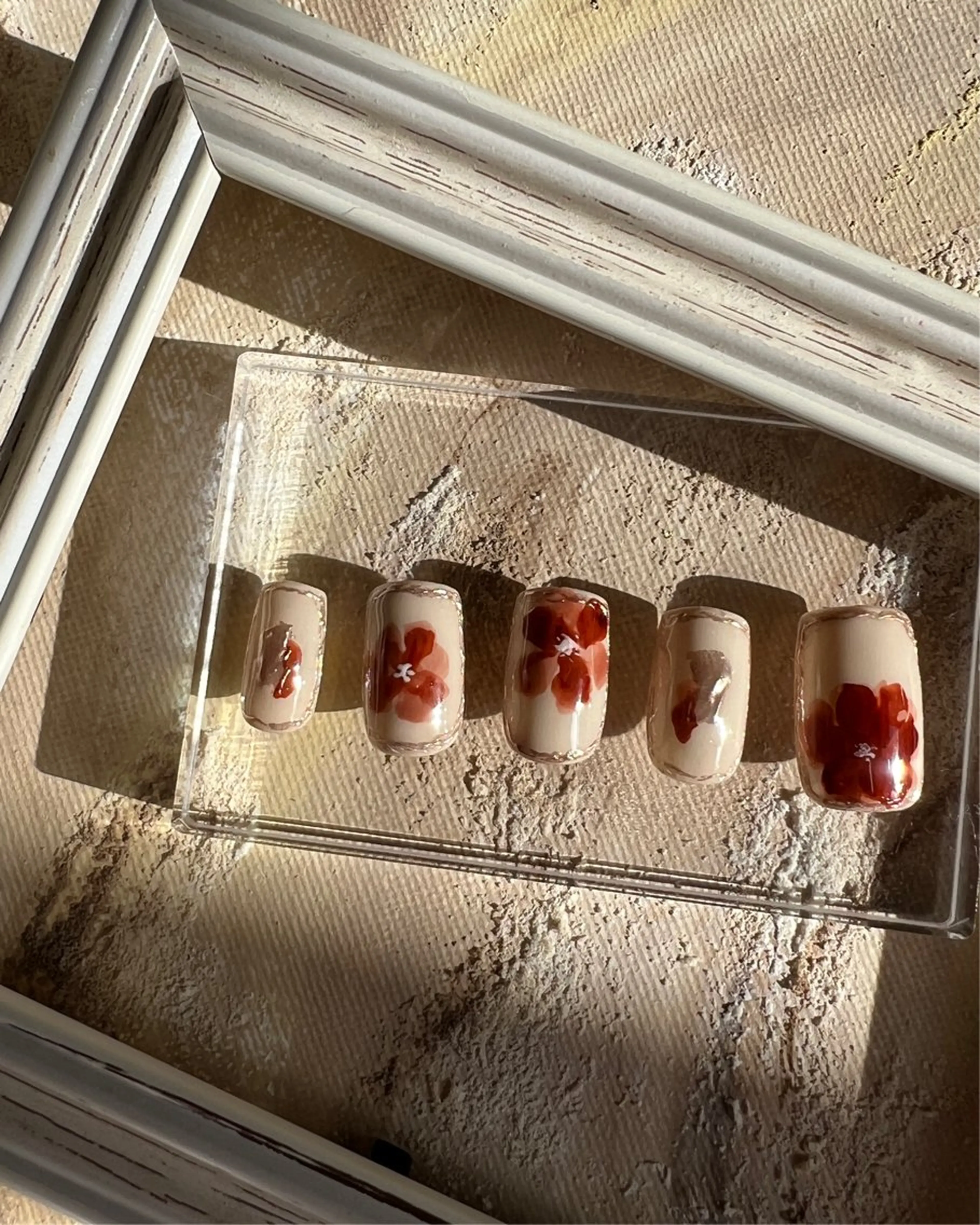 ネイル アートネイル フラワーネイル Aura nailのネイルデザイン