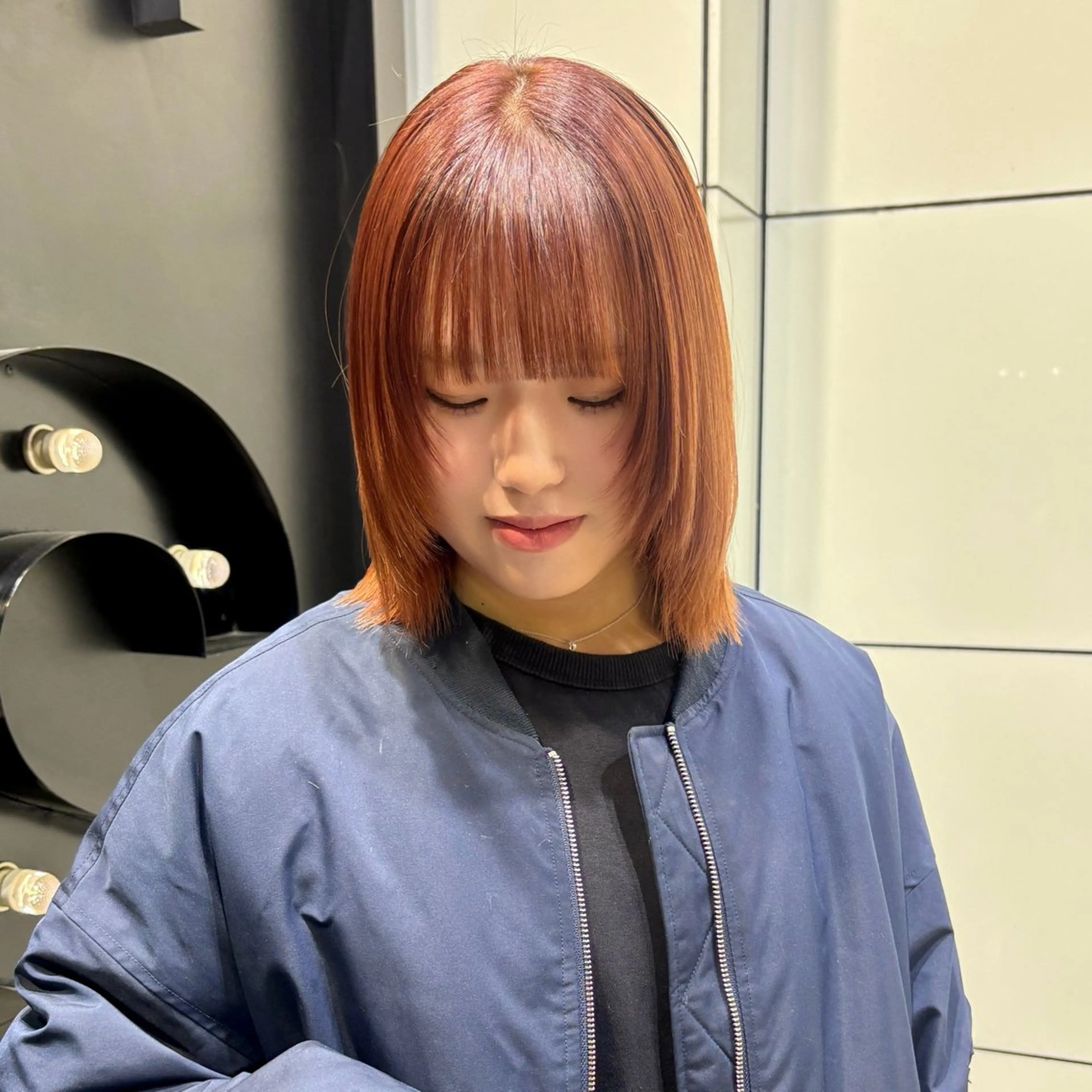 カラー ベージュカラー 黒髪 ブリーチ ブルーカラー ブルーブラック 艶カラー♡/eye / mai🪐🪄のヘアスタイル