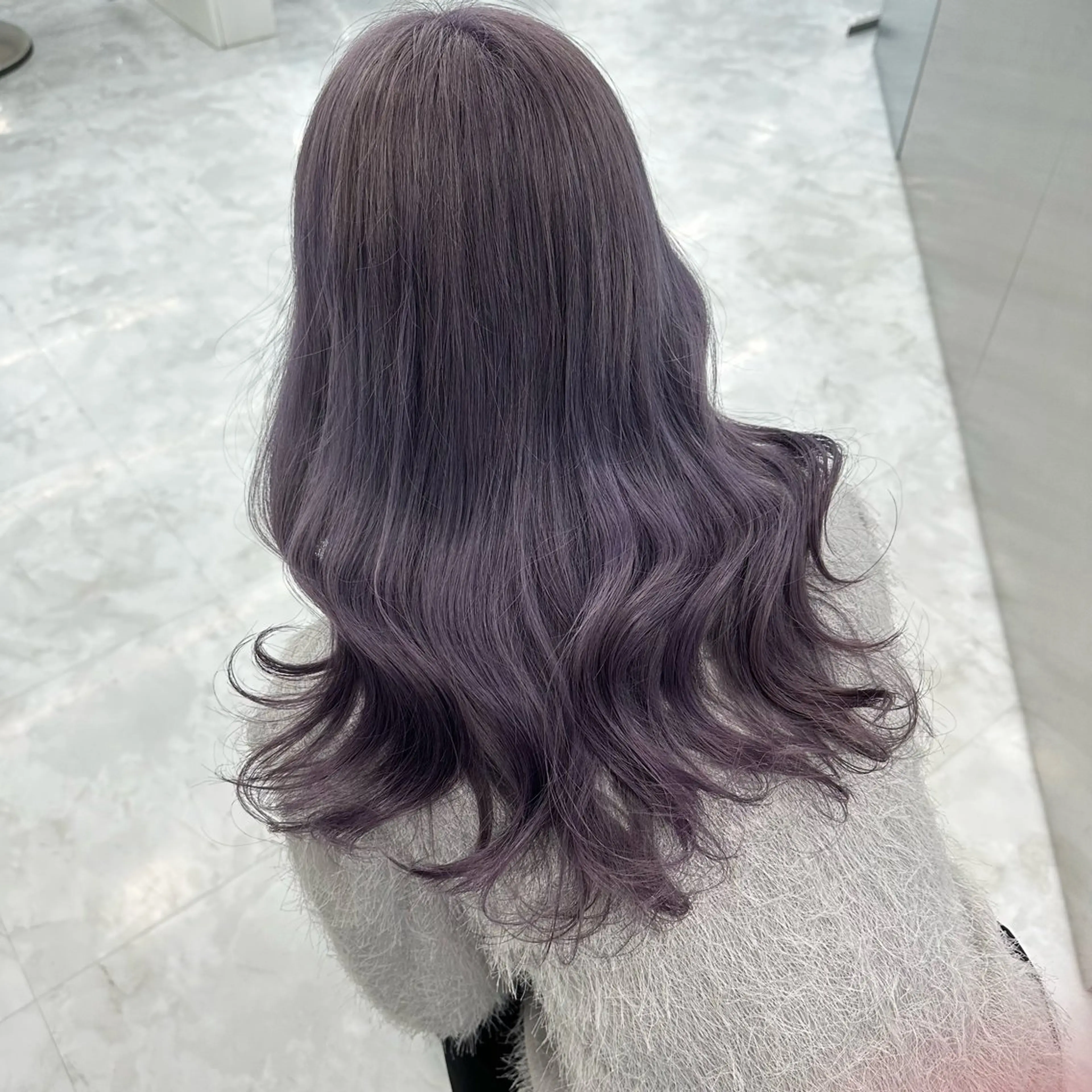 ロング カラー ヘアカラー トリートメント ヘッドスパ ヘアセット ダブルカラー 韓国レイヤーKYONのヘアスタイル