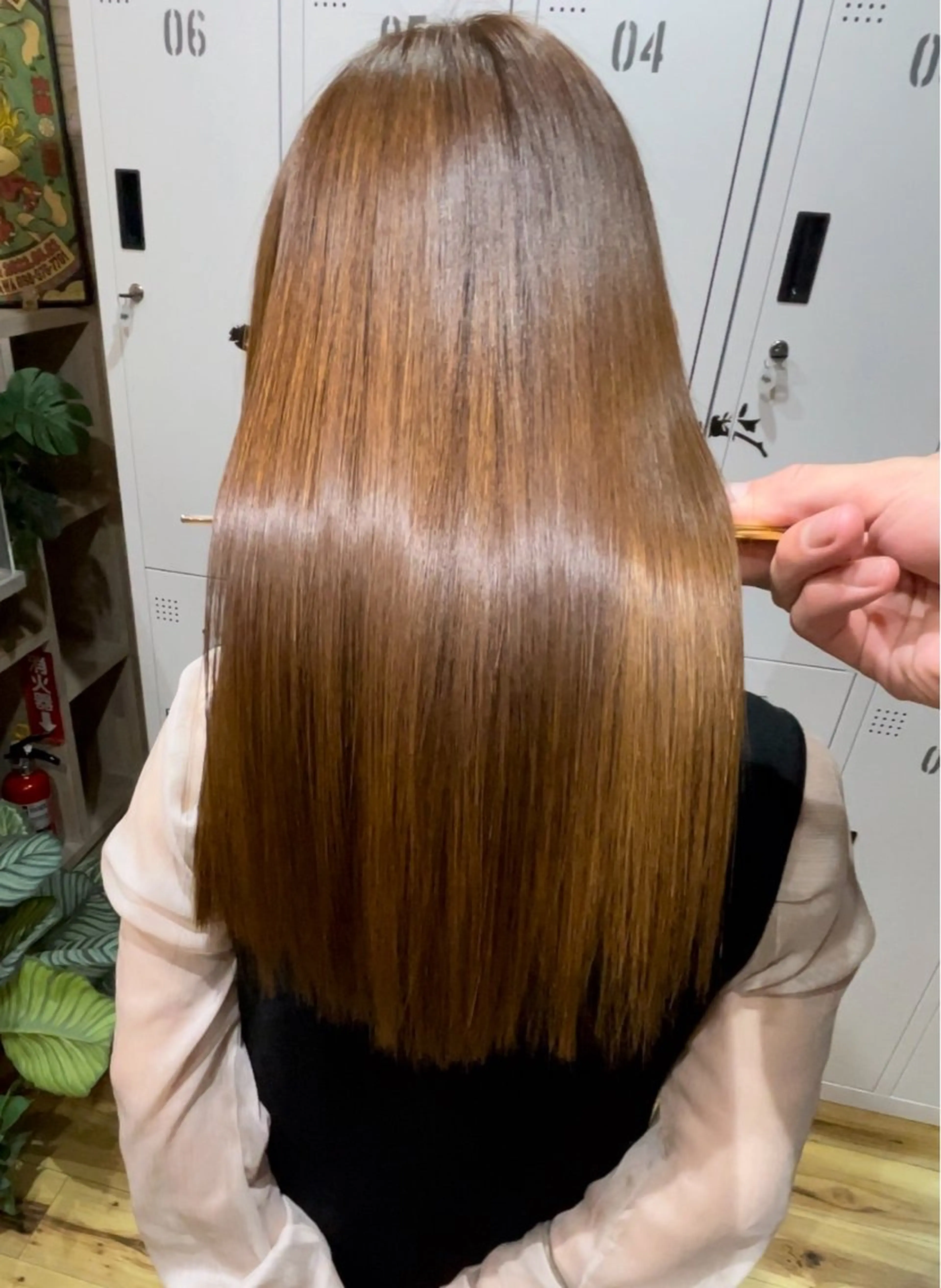 ロング 縮毛矯正 トリートメント NAO ☆のヘアスタイル