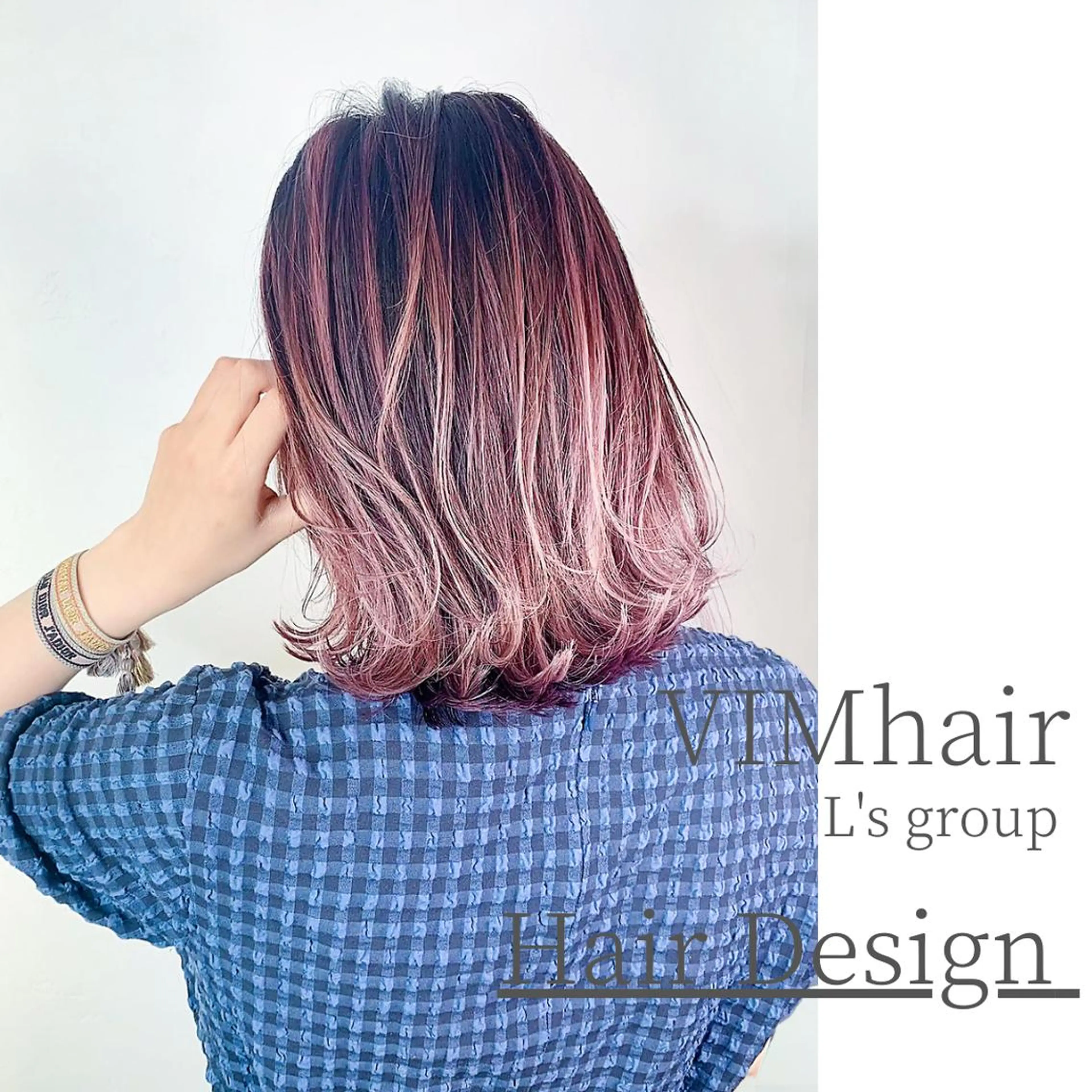 ミディアム カラー ヘアアレンジ VIM hairおもろまち店のヘアスタイル