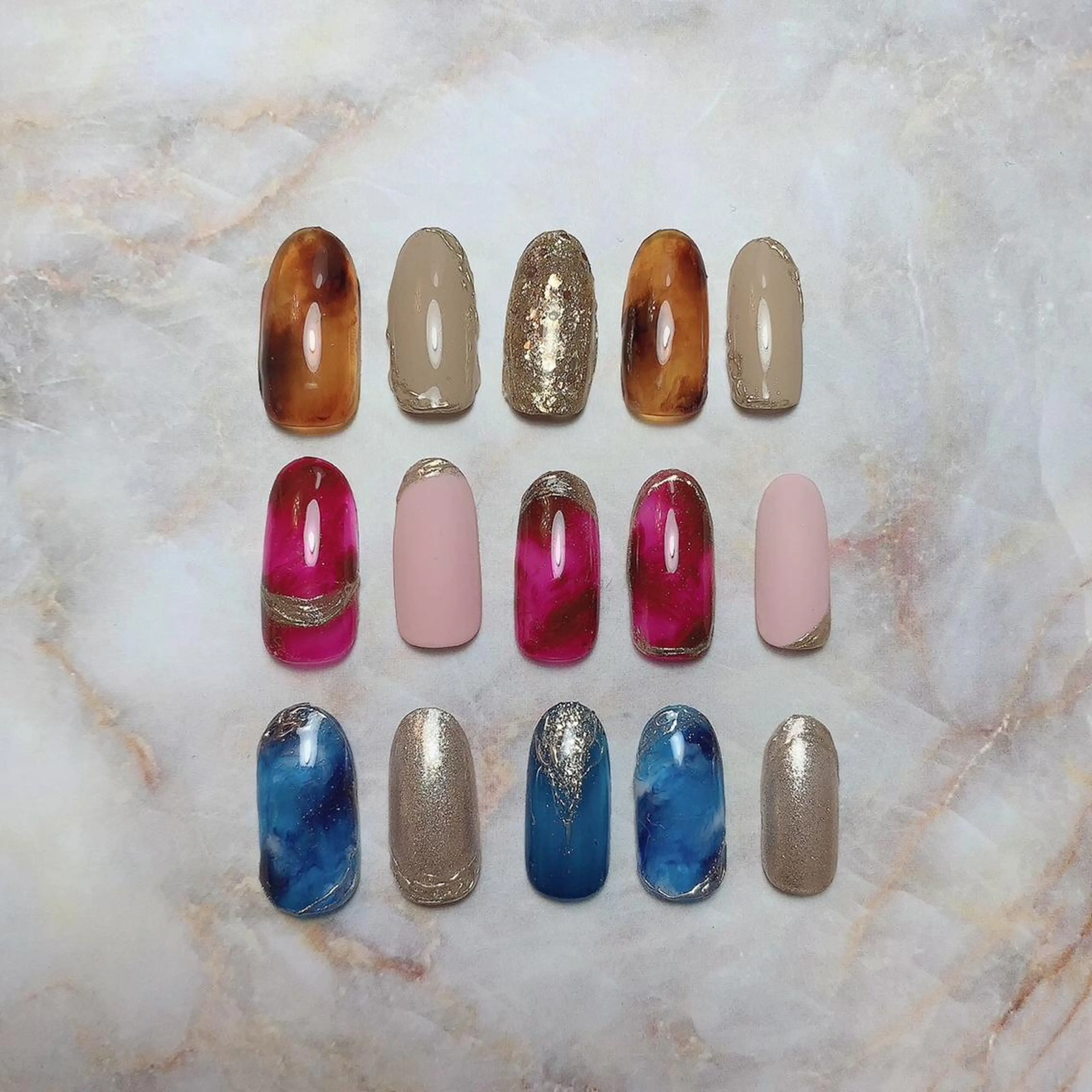 ネイル べっ甲ネイル Private Nail Salon　EM所属・Nail salon EM（エム）千葉のネイルデザイン