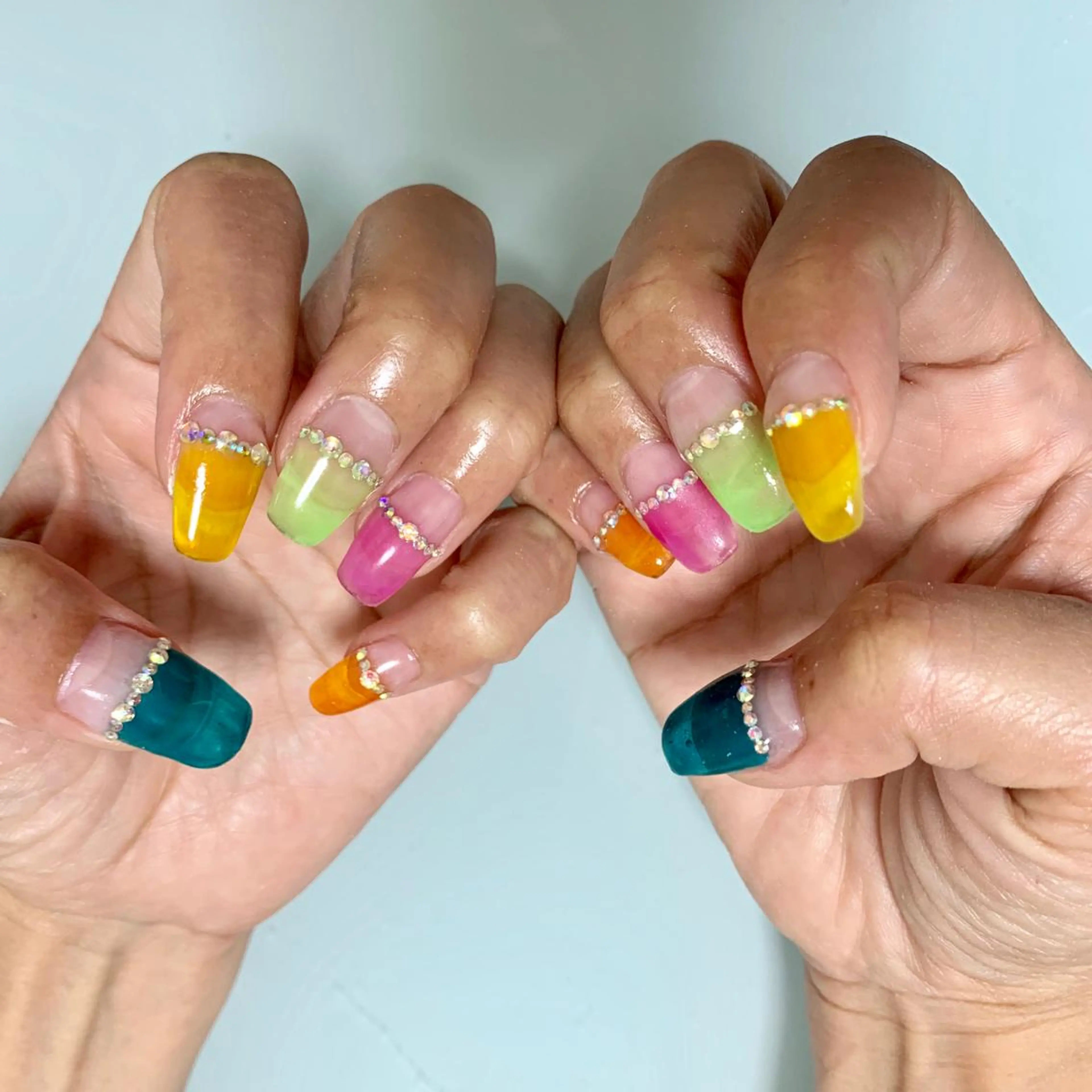 ネイル ハンドネイル 🌙🫧CHARME (RUKA)🦋🫧のネイルデザイン