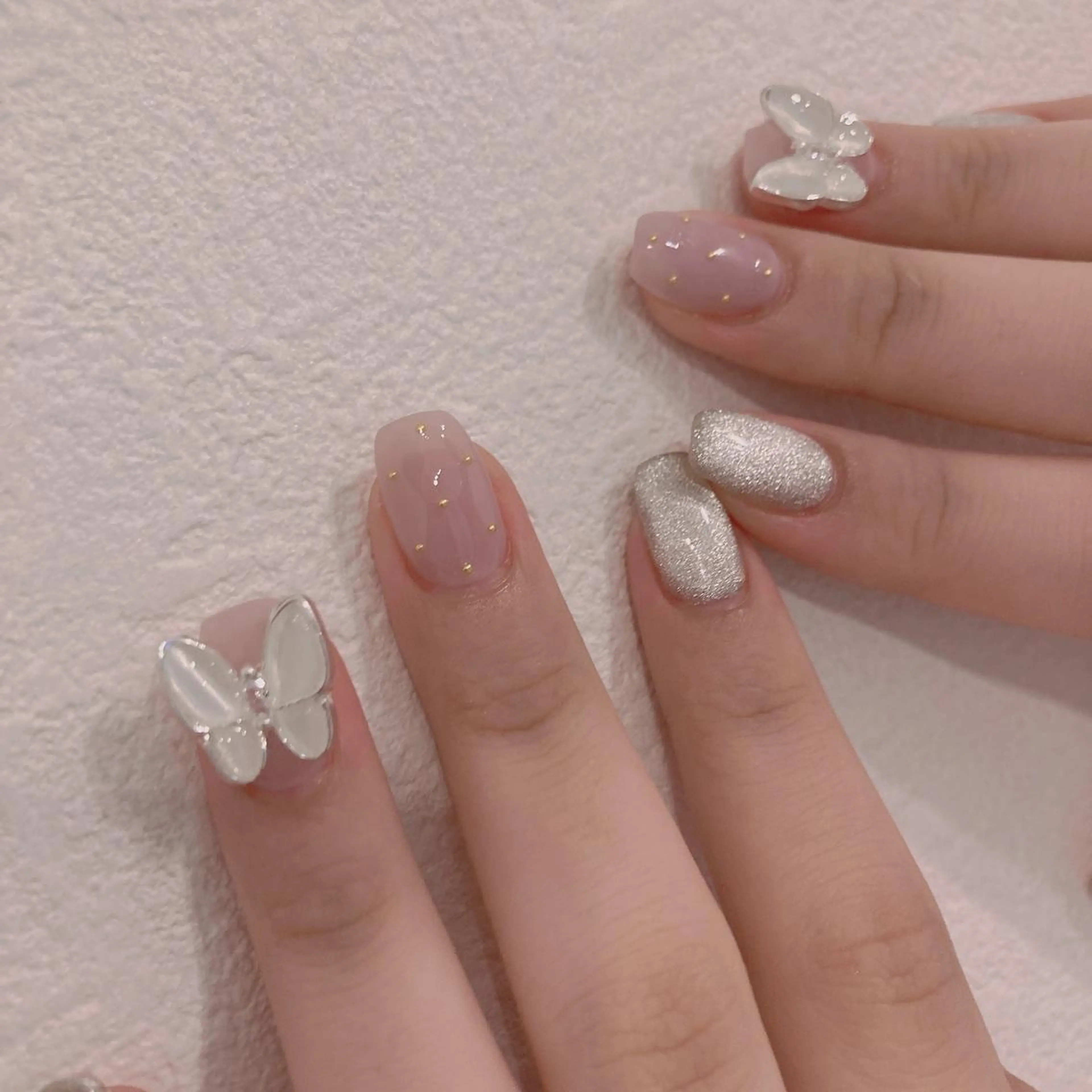 ネイル ハンドネイル 韓国ネイル/ワンホン ネイル🎀表参道3分のネイルデザイン