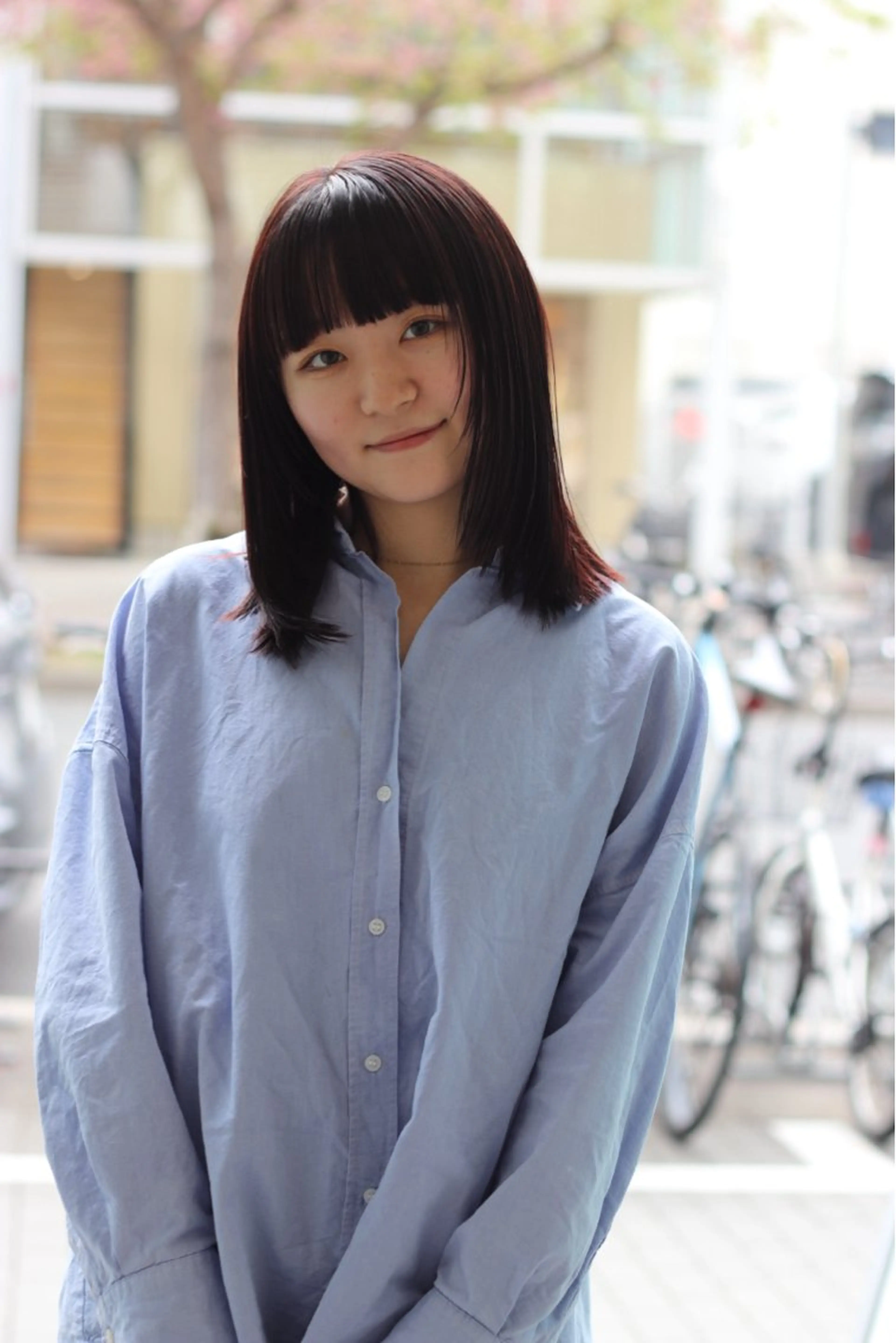 ミディアム カラー ブラウンカラー 顔まわりレイヤー レイヤーカット Joh/メンズカット /レイヤー/ブリーチのヘアスタイル