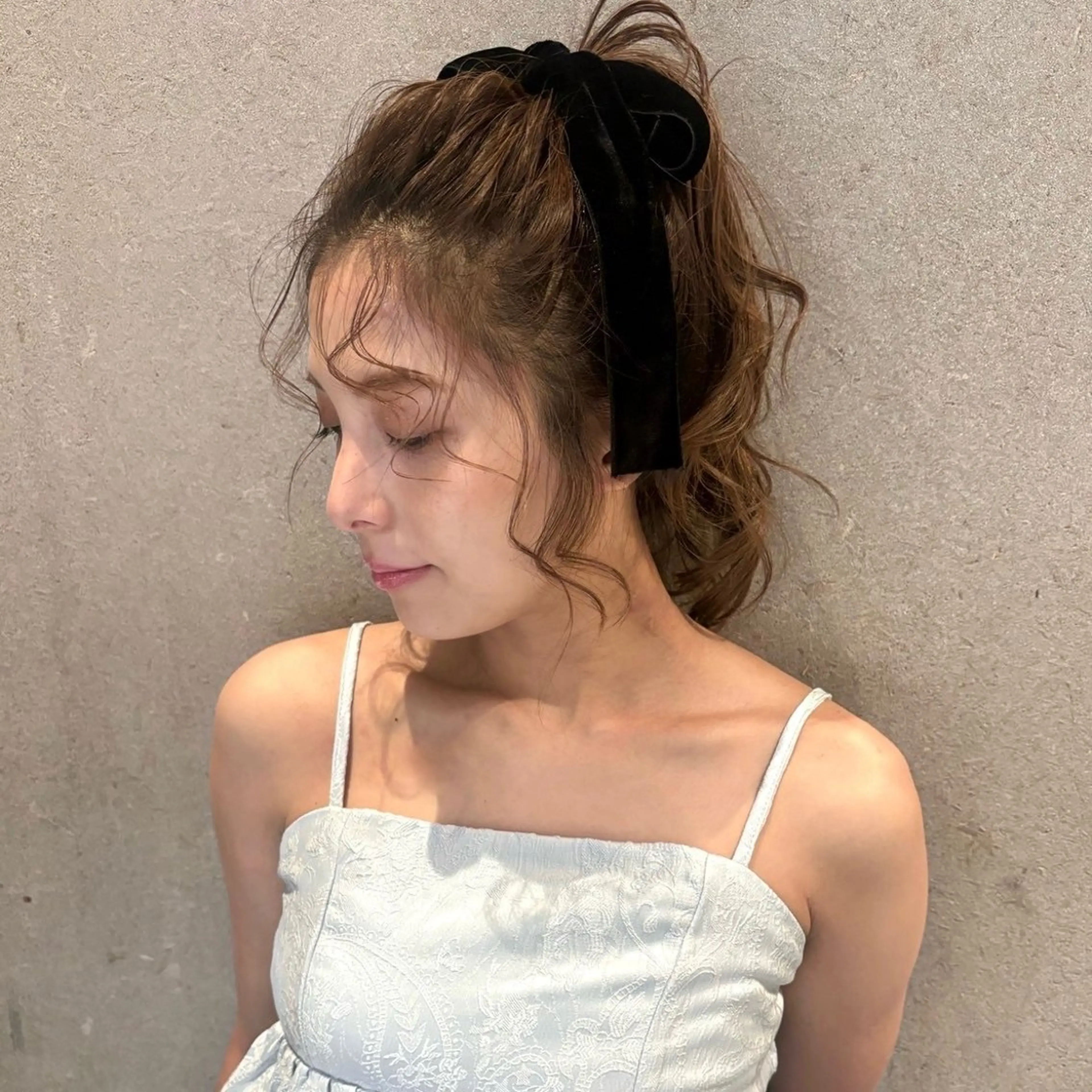 ロング ヘアカラー ミルクティー/ SACHIKAのヘアスタイル